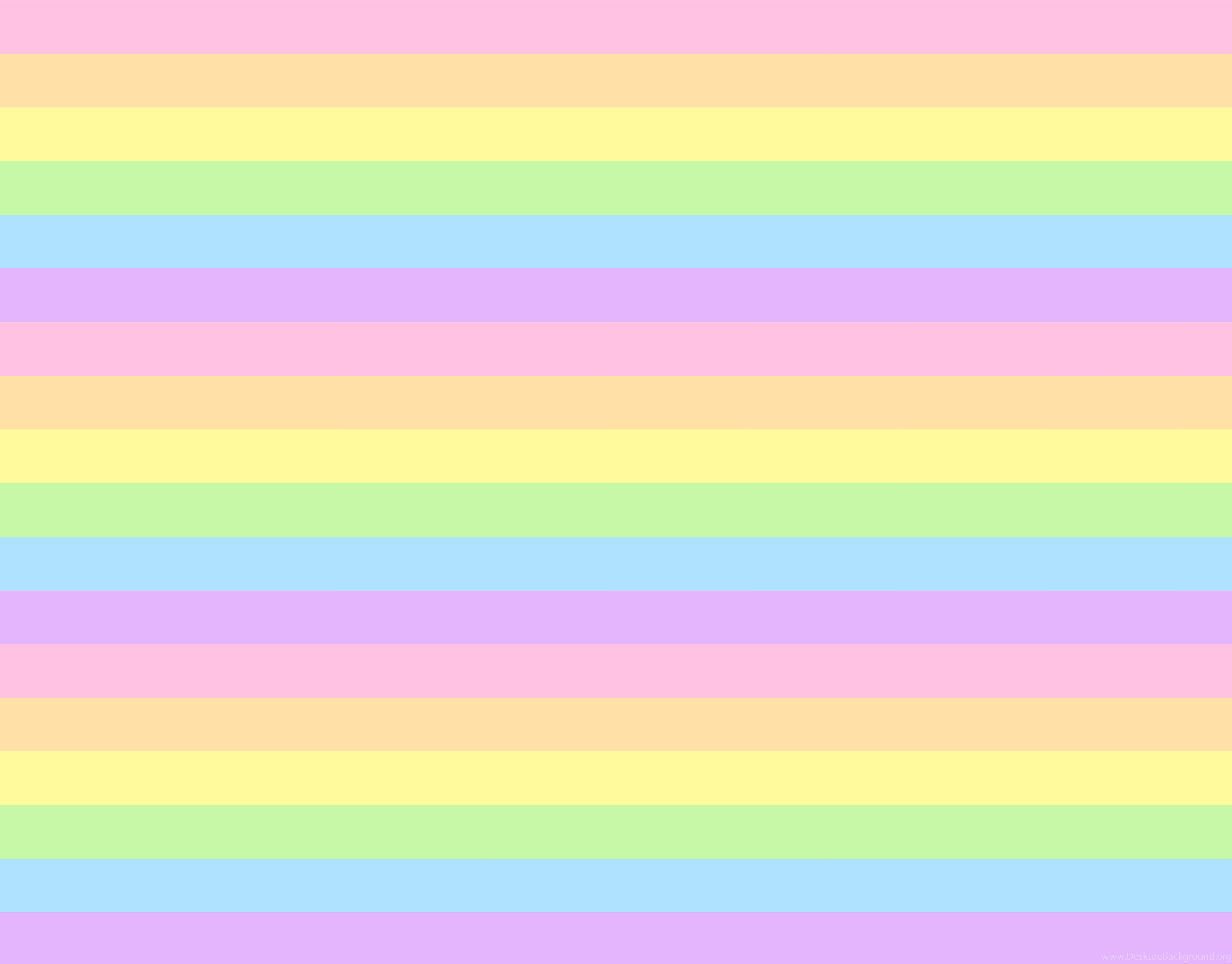 pastel rainbow stripes, soft pink, yellow, 8K Desktop Wallpaper