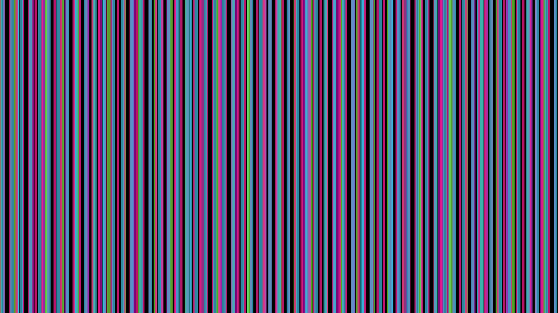rainbow stripes, neon hues, black background, Full HD Desktop Wallpaper
