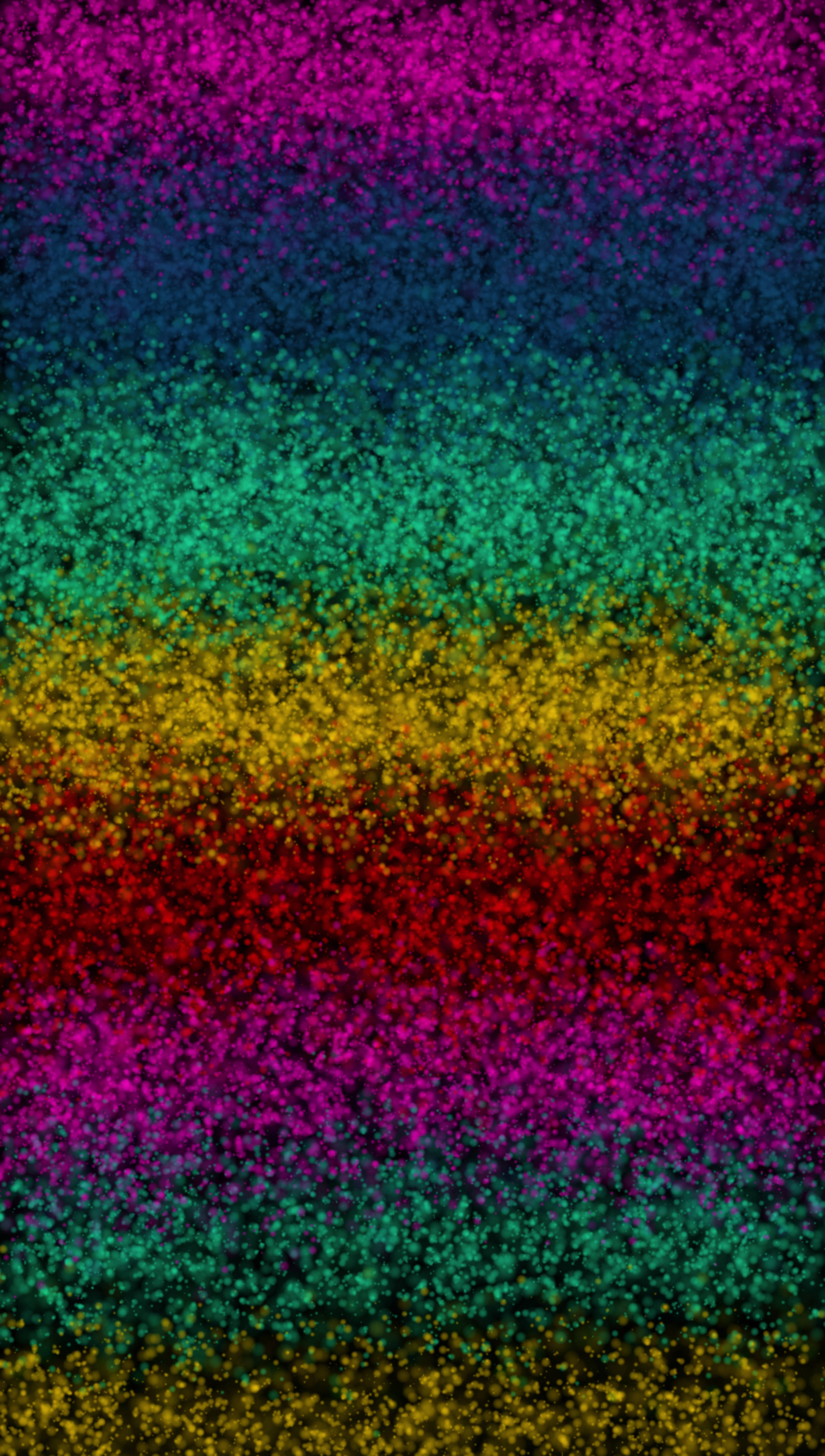 rainbow, cloudy sky, glittery, 5K Phone Wallpaper