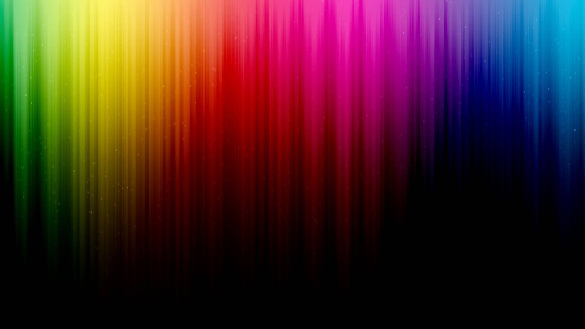 dripping gradient rainbow stripes, vibrant vertical rainbow stripes, fade into black, Full HD Desktop Wallpaper