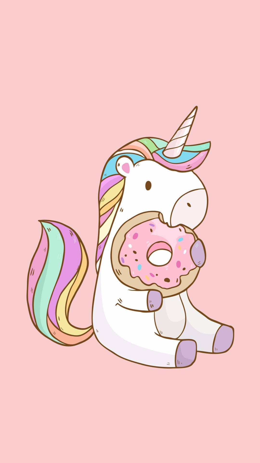 Rainbow Unicorn, rainbow mane, rainbow tail, Full HD Phone Wallpaper