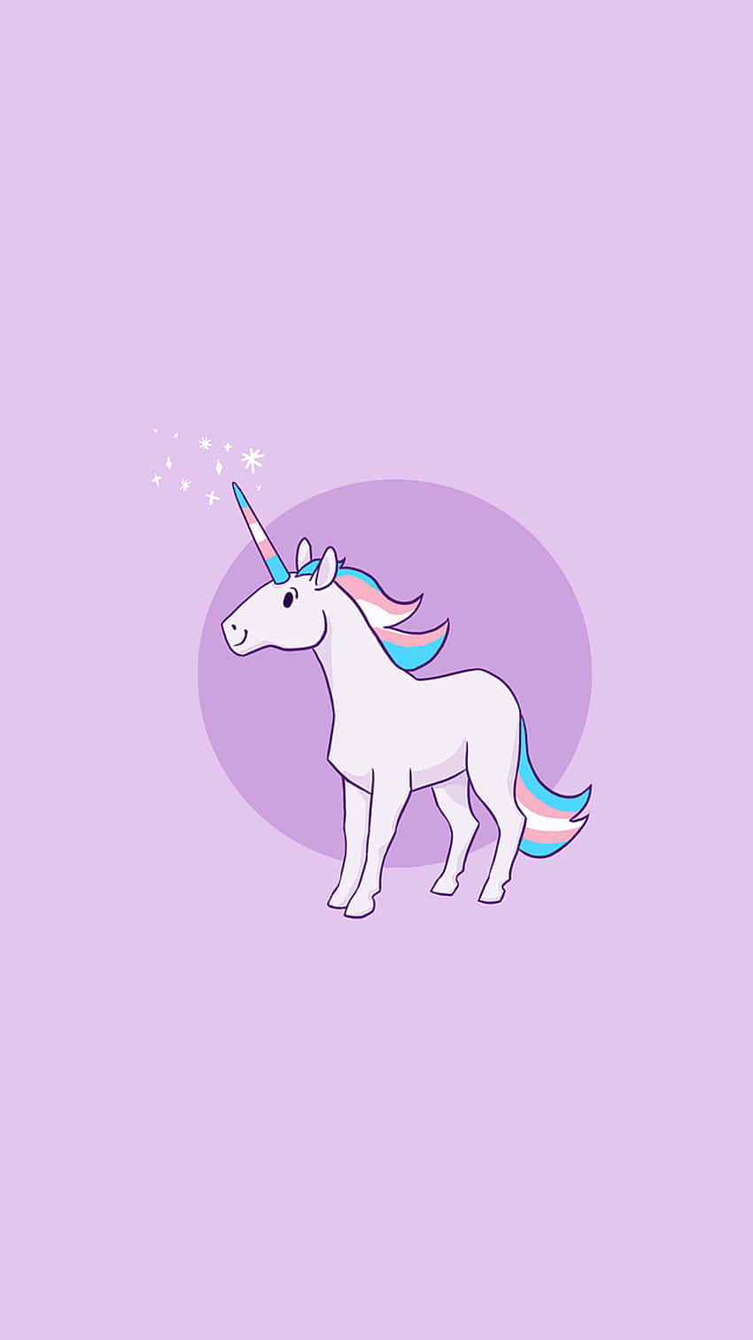 magical unicorn, rainbow mane, rainbow horn, HD Phone Wallpaper