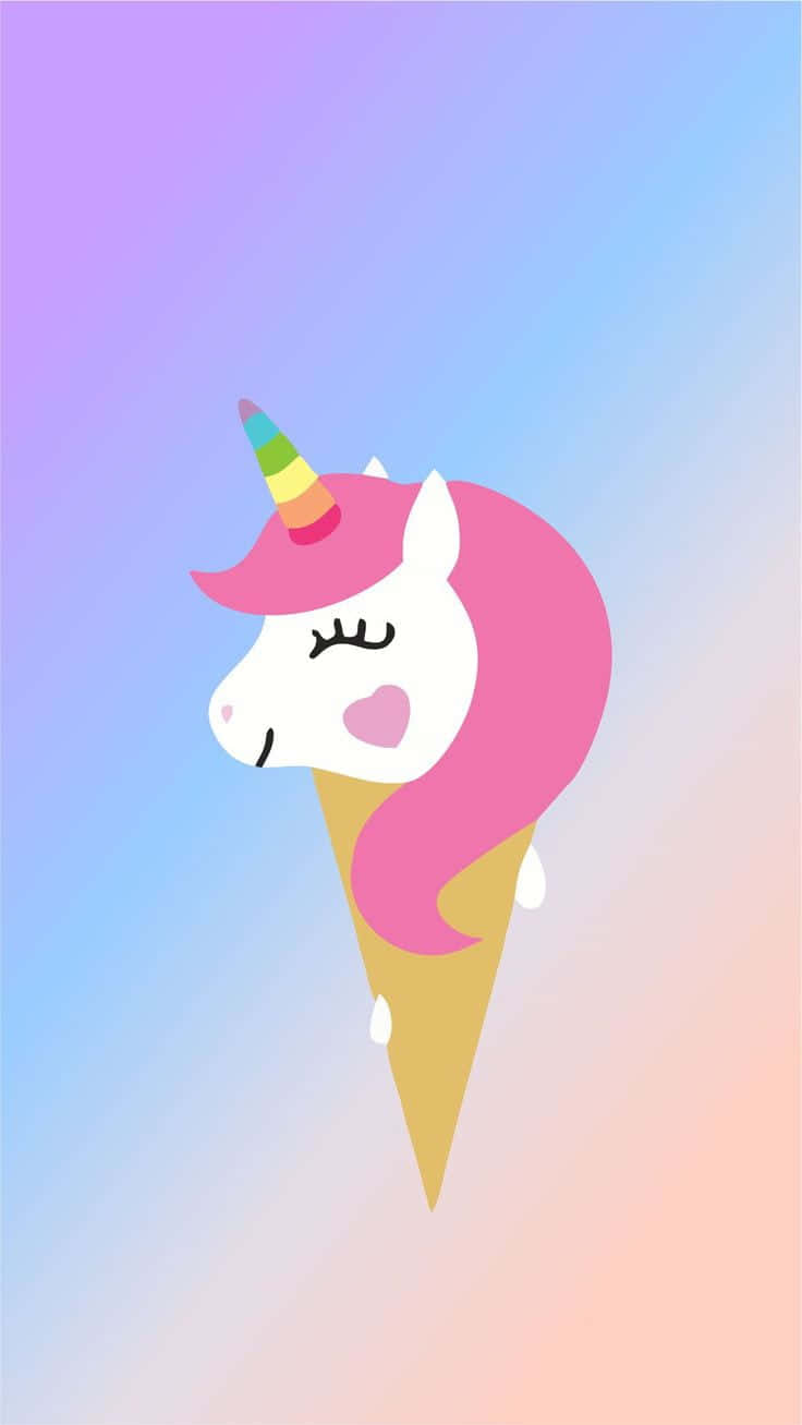 cute unicorn, pink unicorn head, rainbow horn, HD Phone Wallpaper