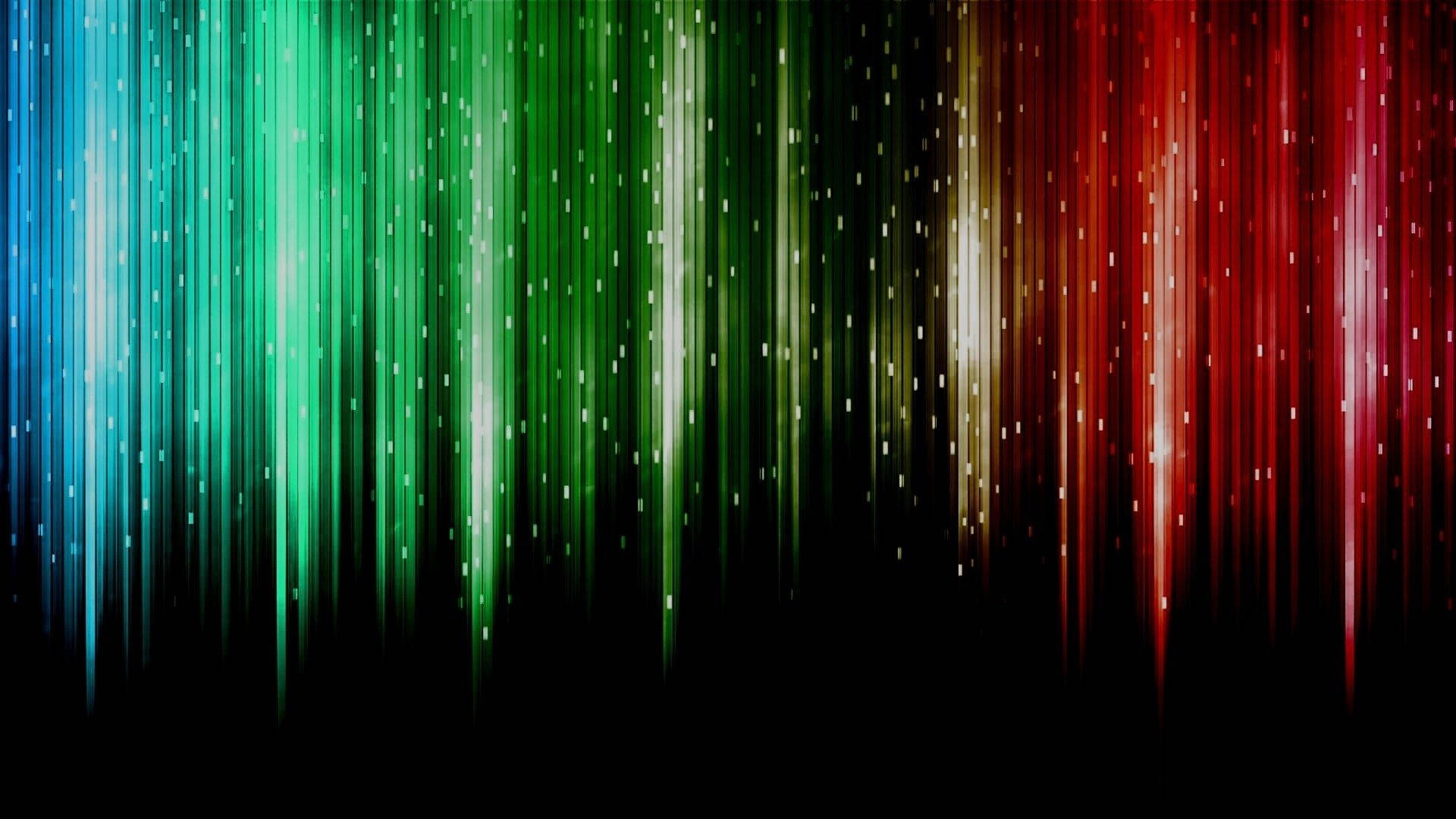 Rainbow Lights, blue, green, Full HD Desktop Wallpaper