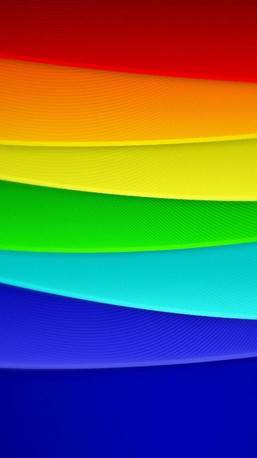 rainbow, triangular stripes, wavy bands, Full HD Phone Wallpaper