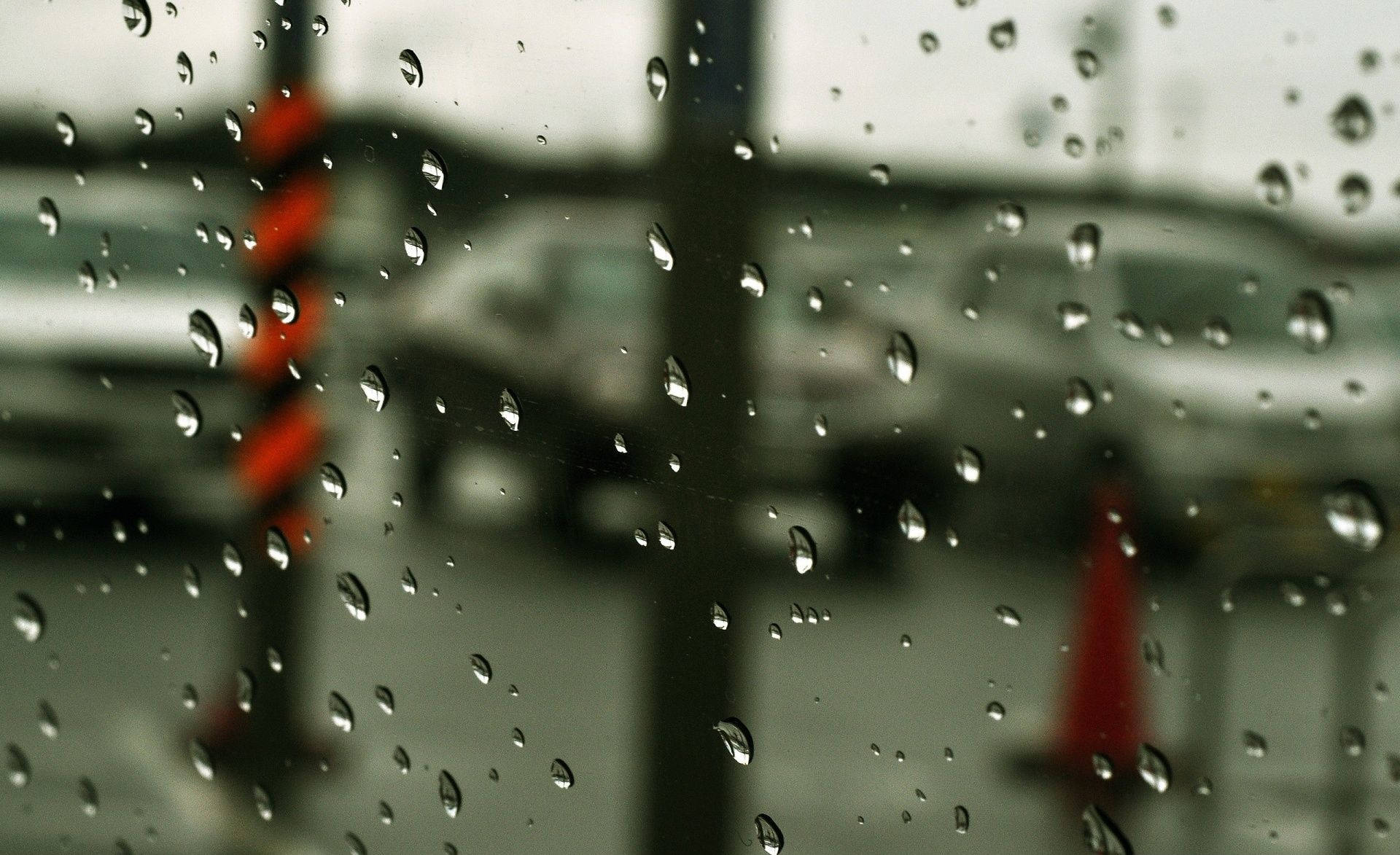 raindrops, clear transparent glass, windowpane, Full HD Desktop Wallpaper