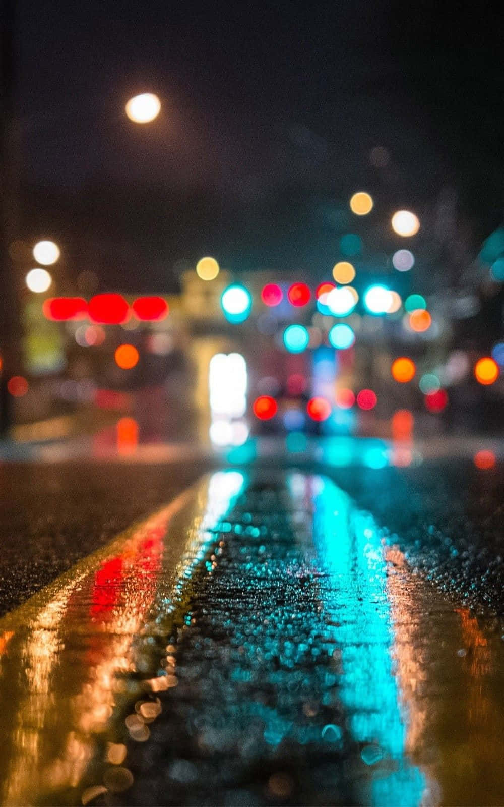 iPhone 6s, urban street, night, HD Phone Wallpaper