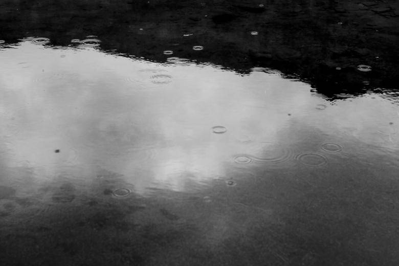 raindrops, ripples, puddle, SD Desktop Wallpaper