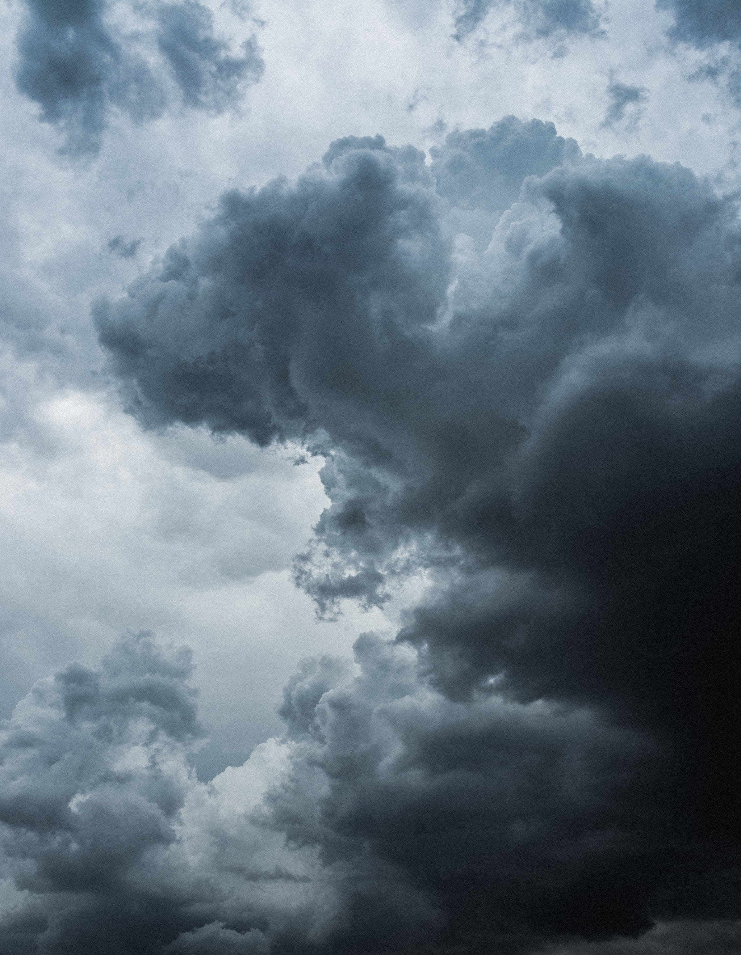 rainy, gray, cloudy sky, 2K Phone Wallpaper