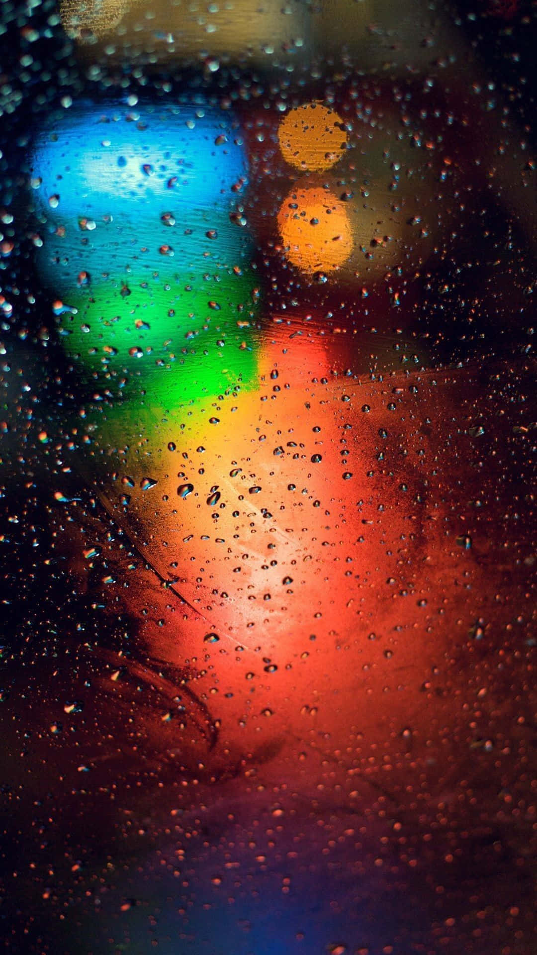 Rainy, bokeh, city lights, Full HD Phone Wallpaper