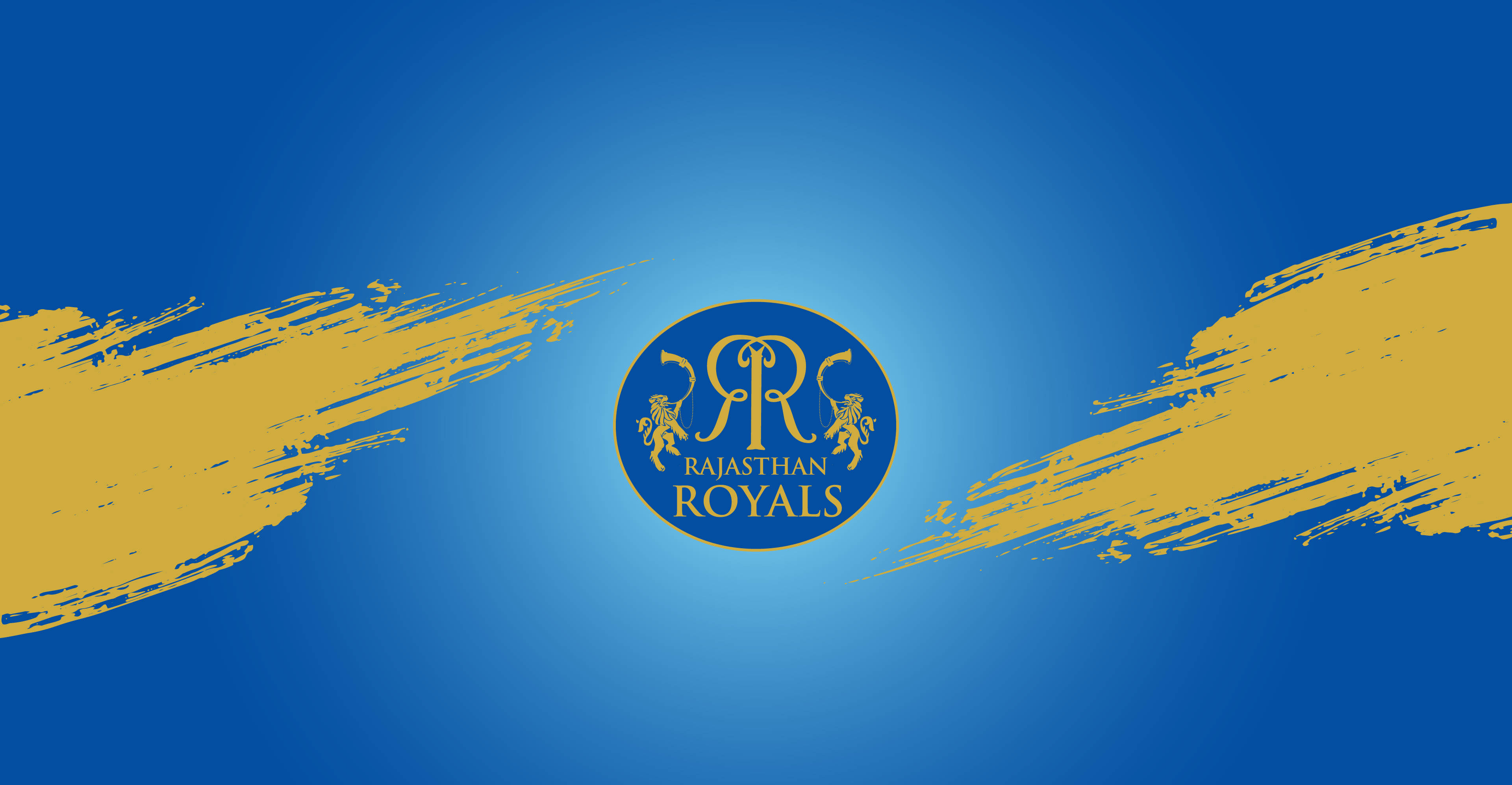 Rajasthan Royals, blue, gradient blue background, 4K Desktop Wallpaper