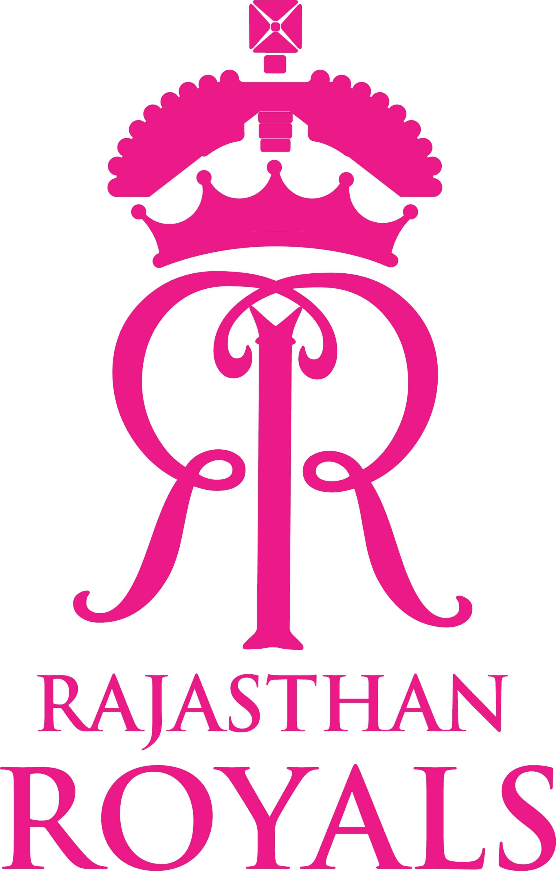 Rajasthan Royals, pink logo, stylized crown, 2K Phone Wallpaper