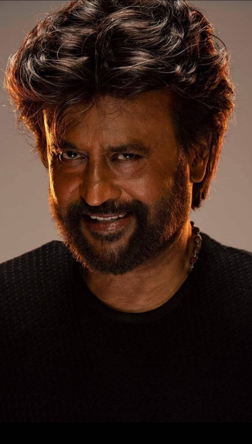 Rajinikanth, bearded man, dark wavy hair, HD Phone Wallpaper