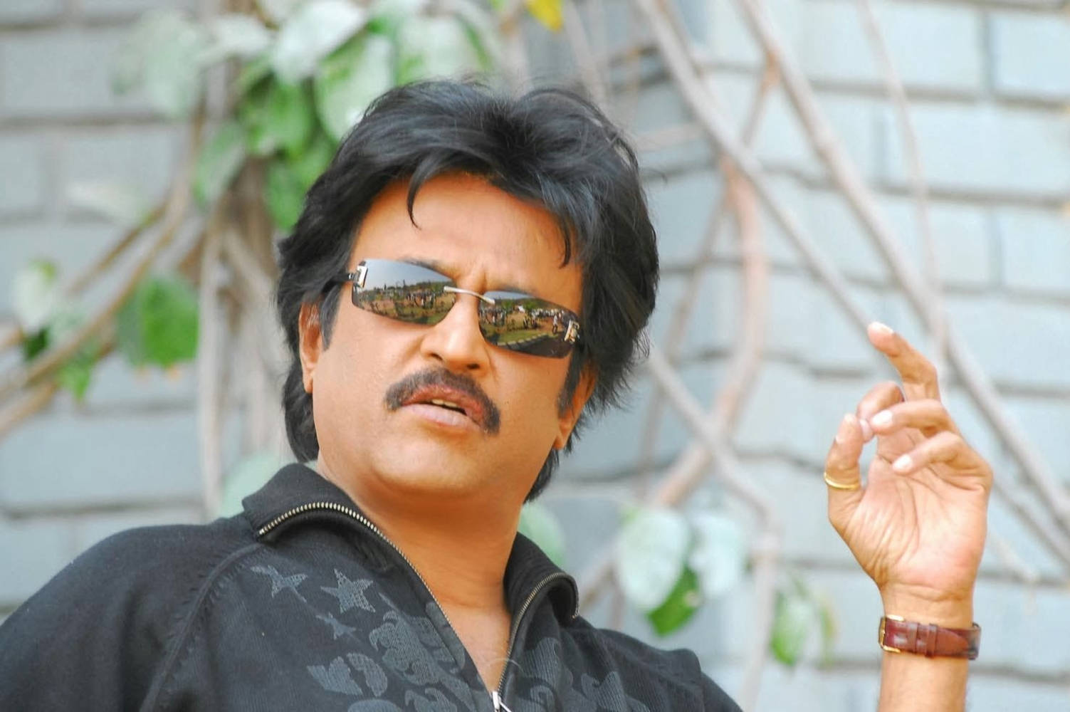 Rajinikanth, flicking fingers, reflective sunglasses, HD Desktop Wallpaper