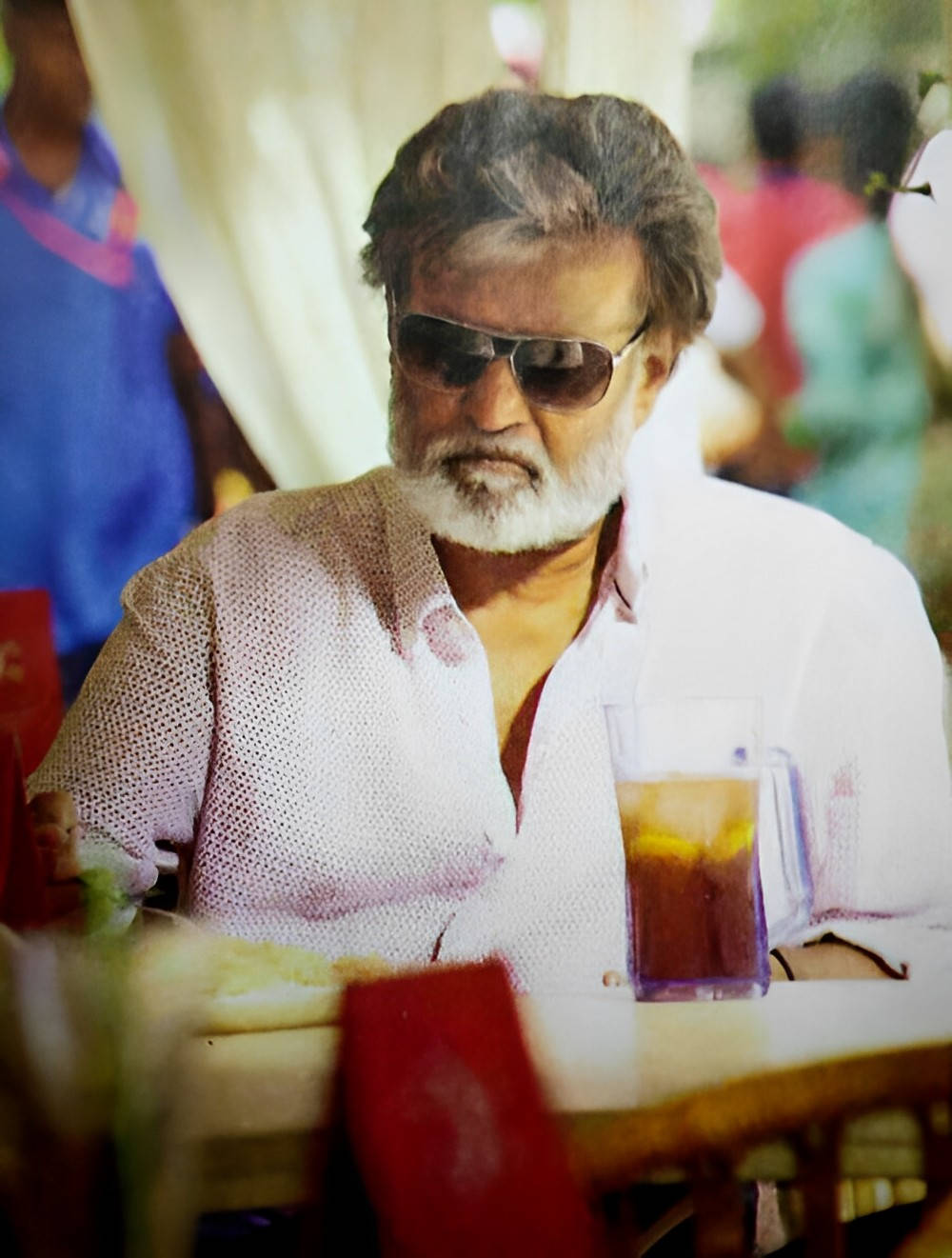Rajinikanth, restaurant, outdoor cafe, HD Phone Wallpaper