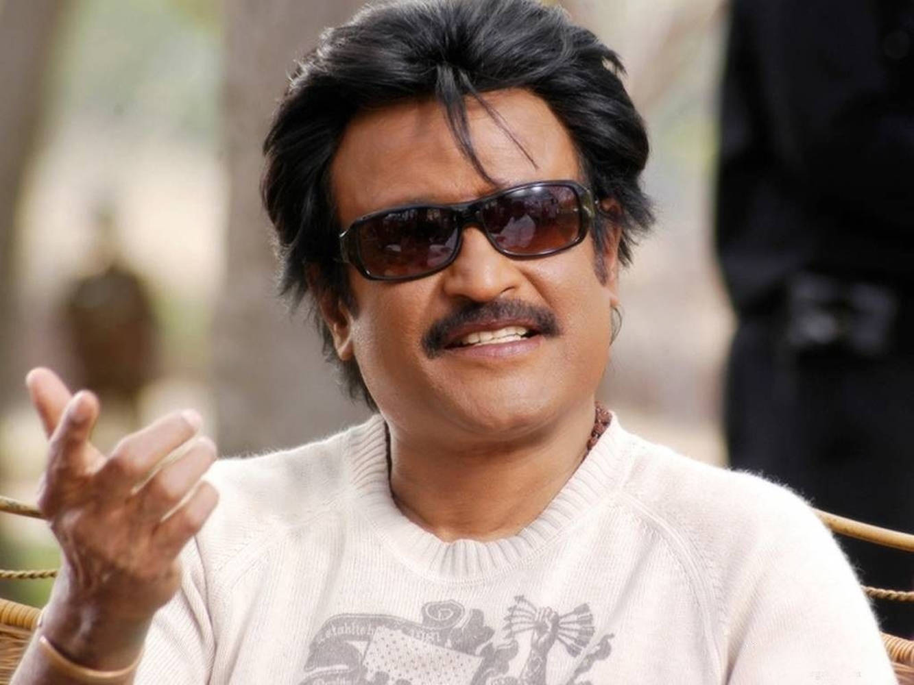 Rajinikanth, interview, sunglasses, HD Desktop Wallpaper
