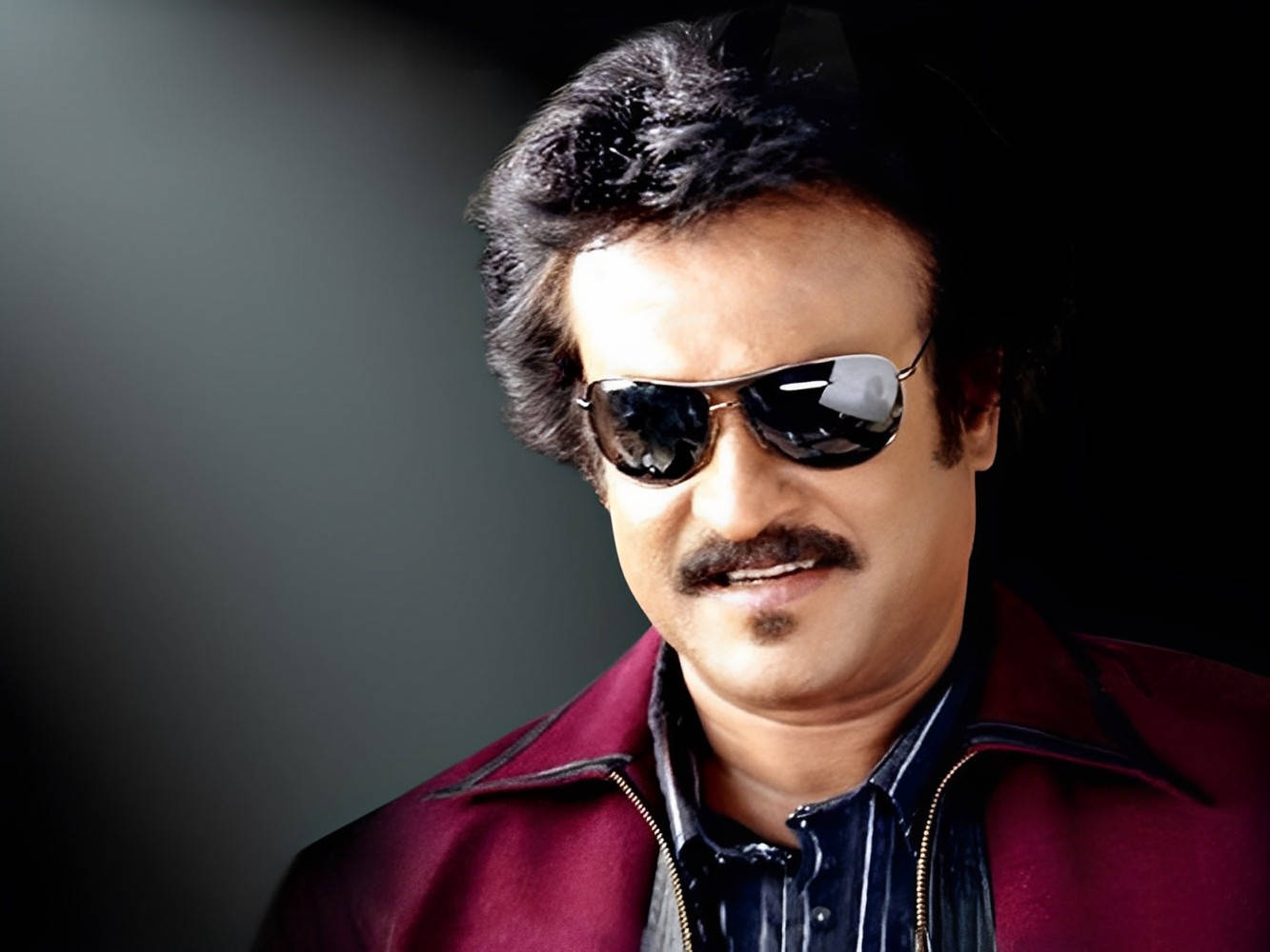 Rajinikanth, red jacket, maroon jacket, HD Desktop Wallpaper