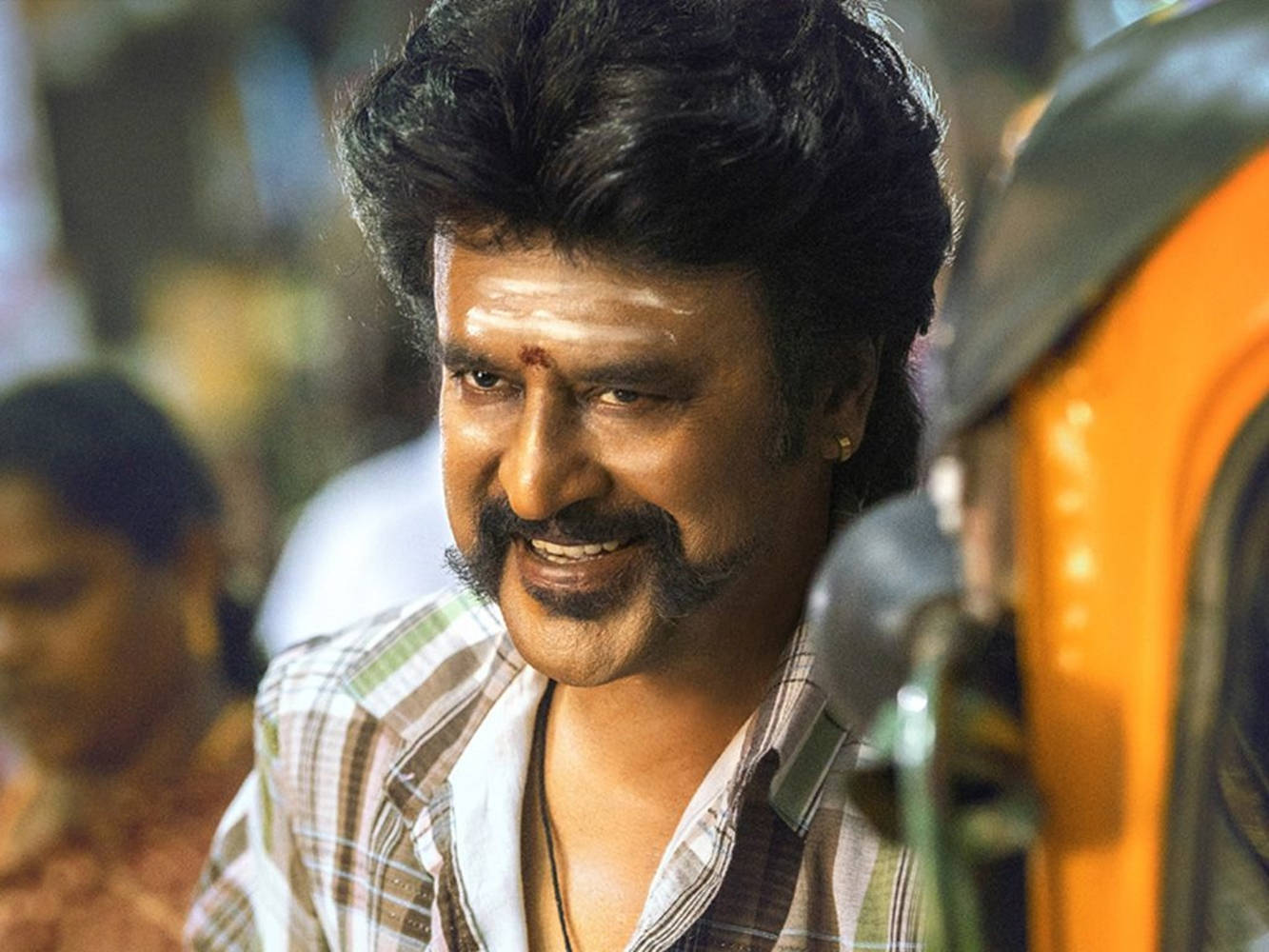 Rajinikanth, smiling, bindi, HD Desktop Wallpaper