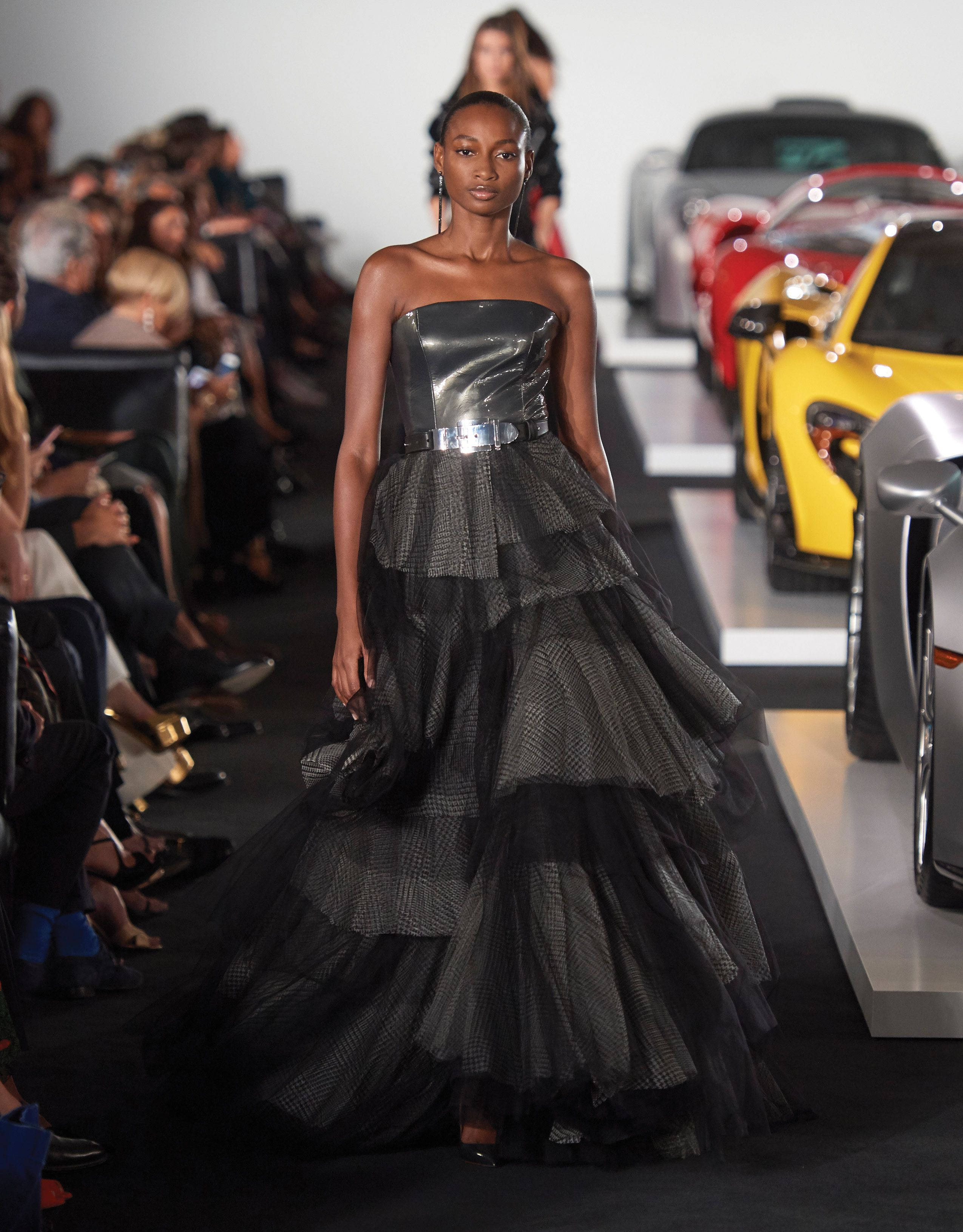 Ralph Lauren Corporation, tube dress, sports cars, 2K Phone Wallpaper