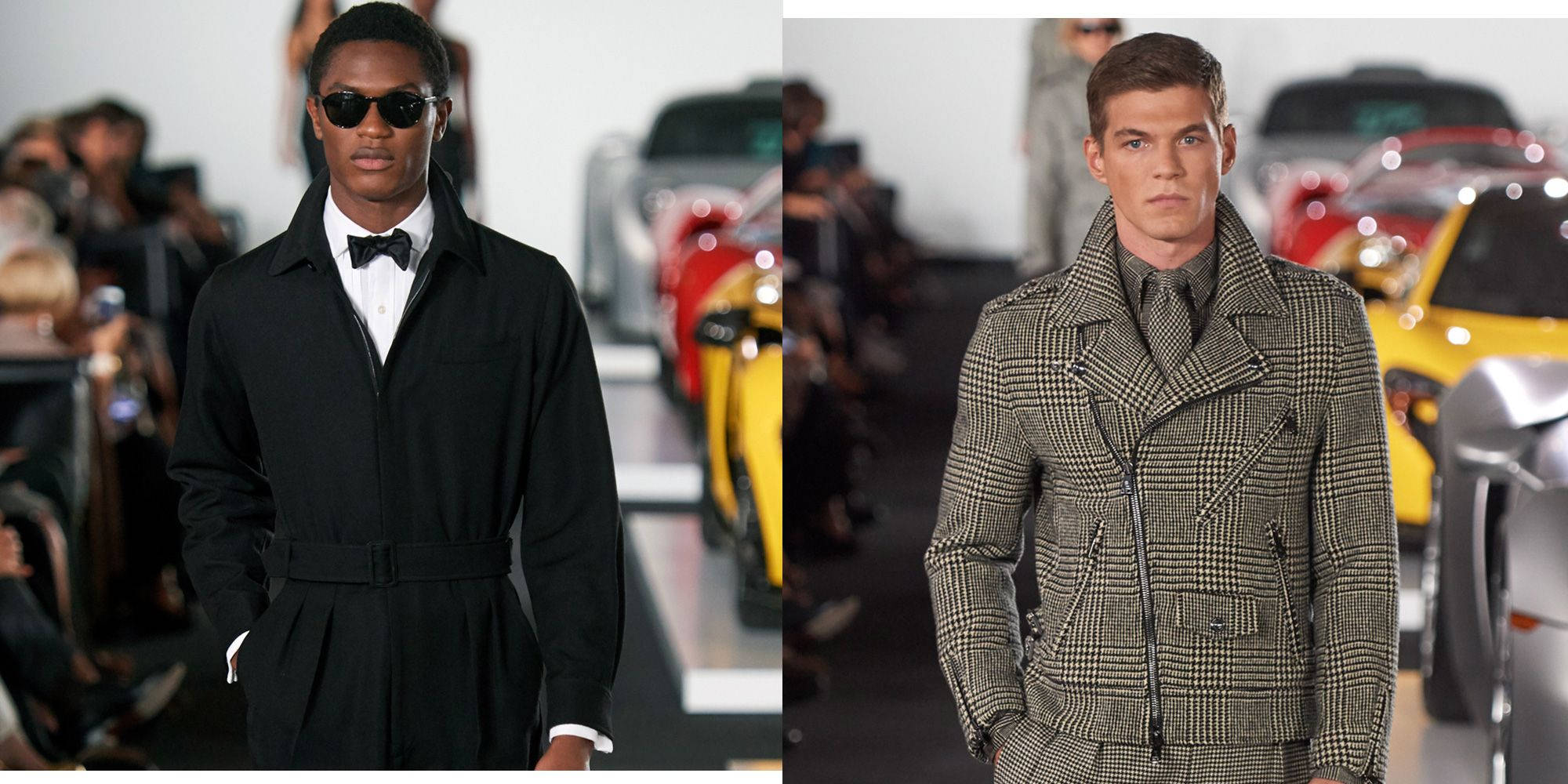 Ralph Lauren Corporation, two male models, runway, Full HD Desktop Wallpaper