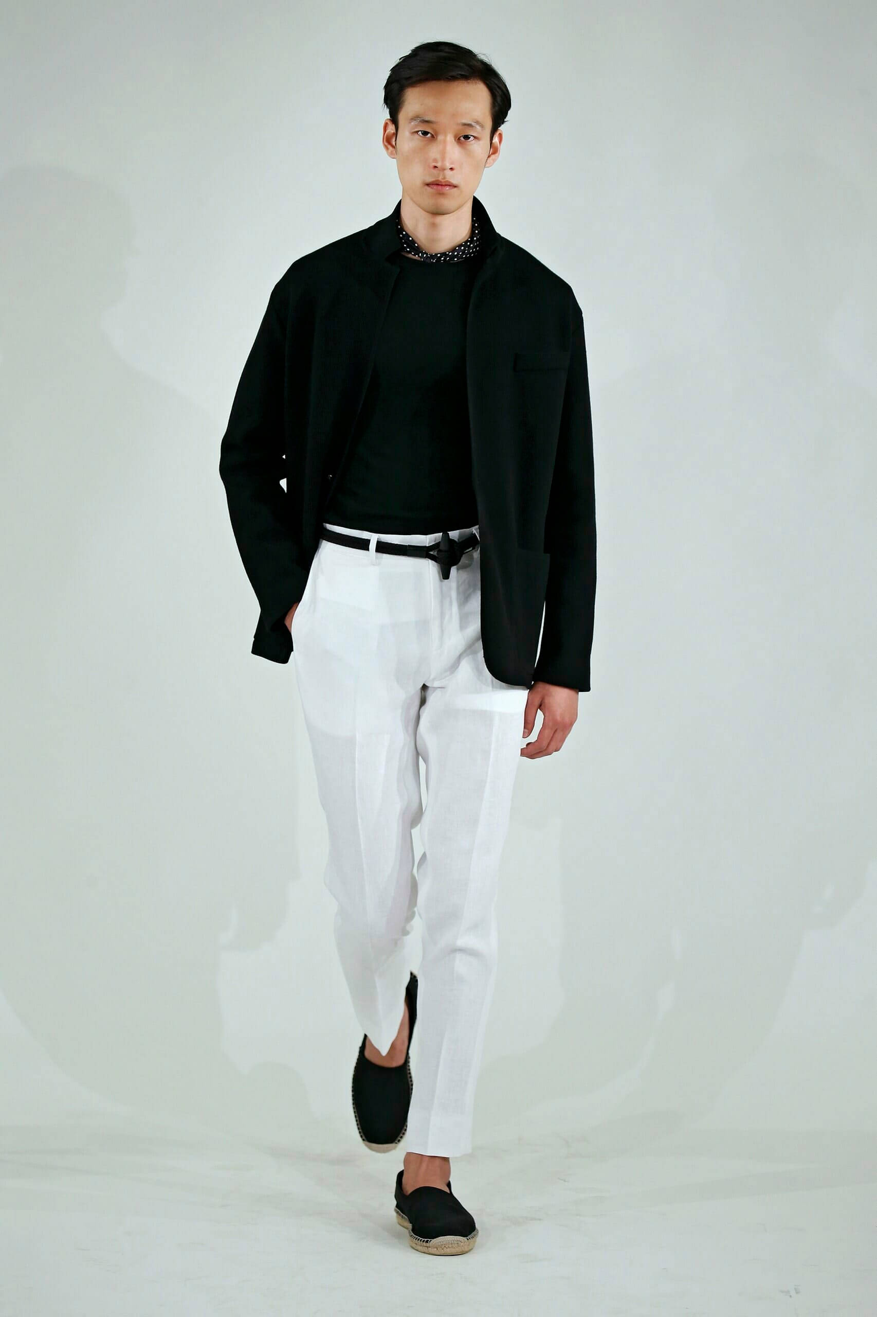 Ralph Lauren Corporation, white trousers, black blazer, 2K Phone Wallpaper