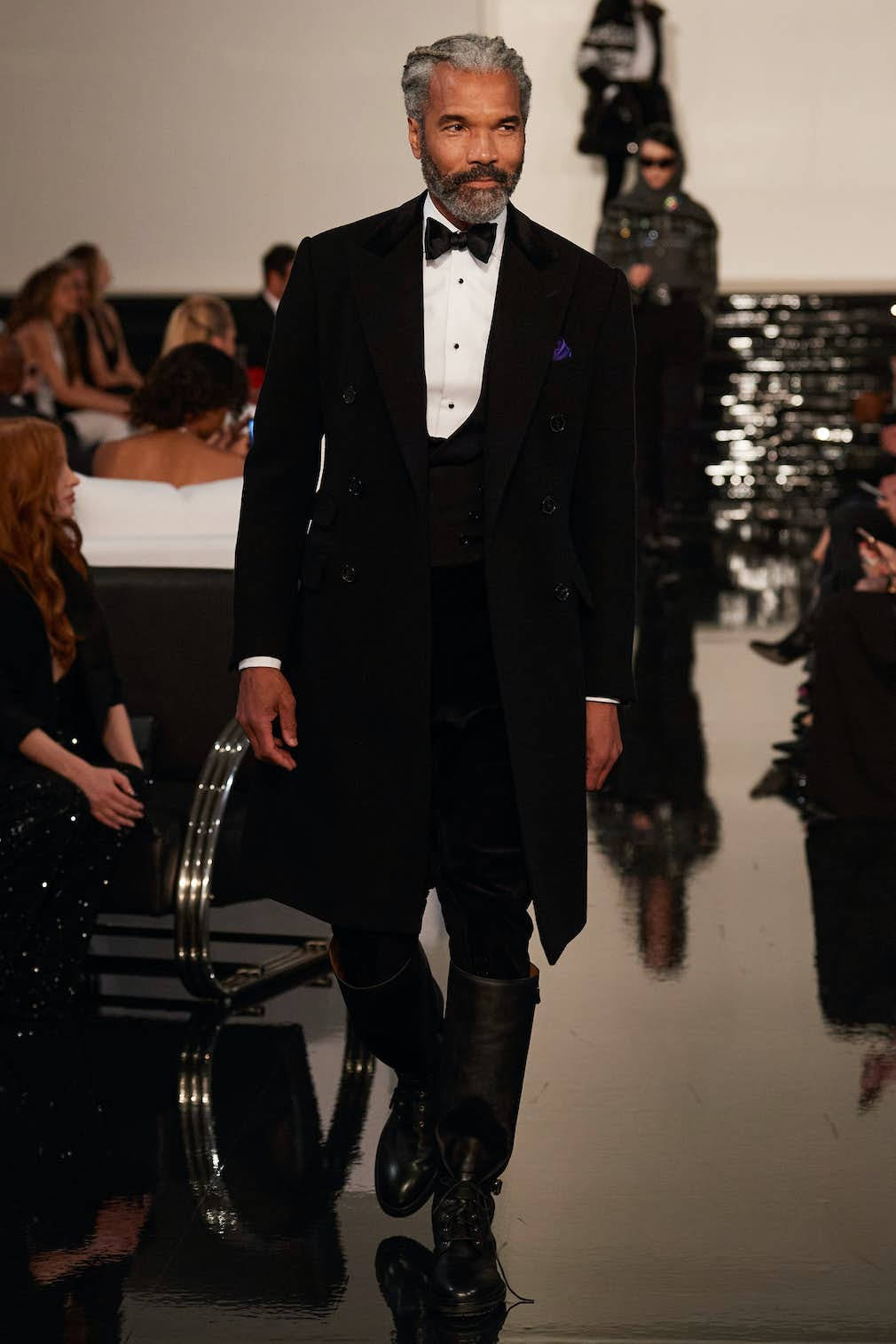 Ralph Lauren Corporation, bearded model, gray-haired model, HD Phone Wallpaper
