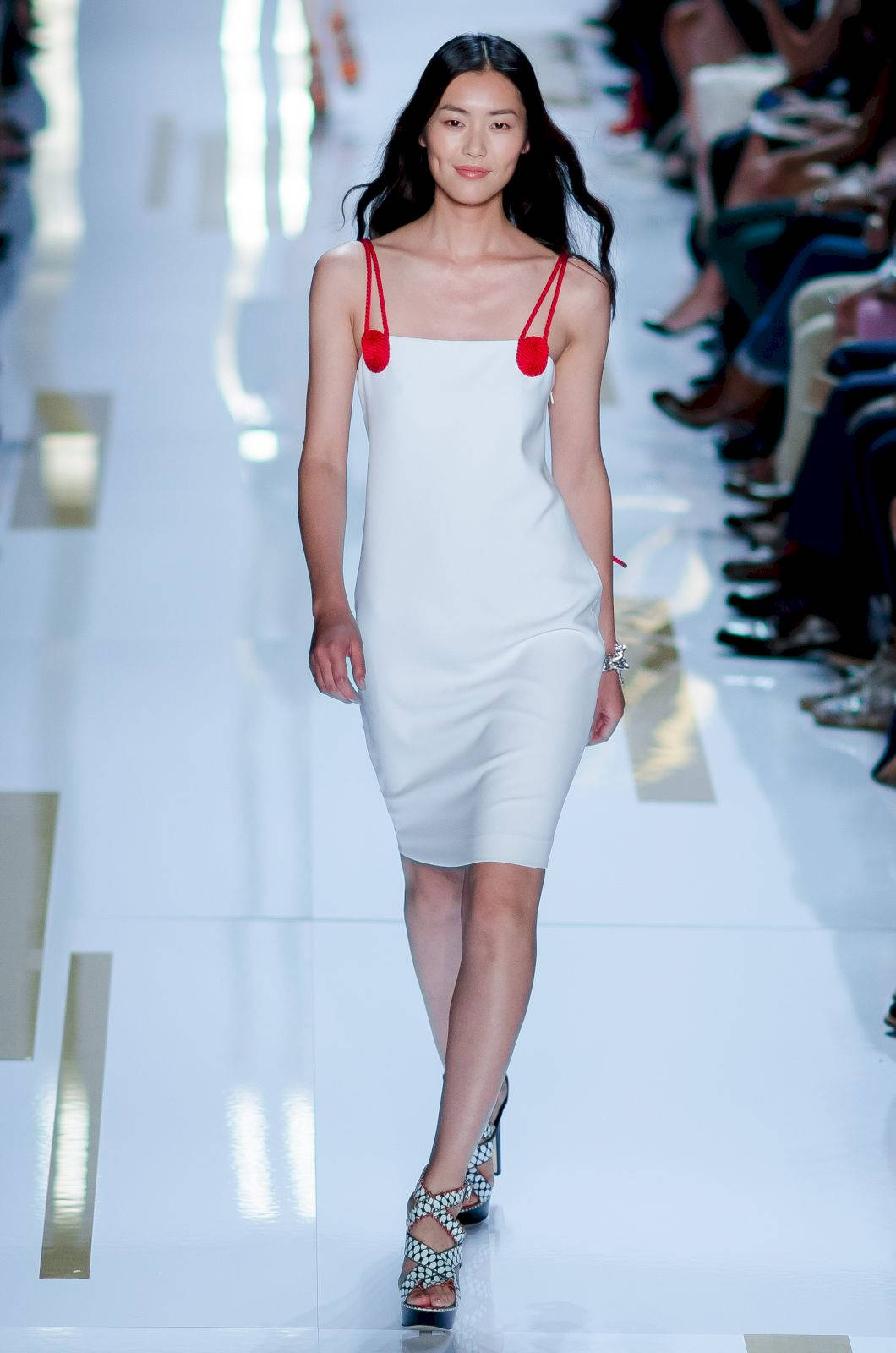 Ralph Lauren Corporation, white dress, red straps, HD Phone Wallpaper