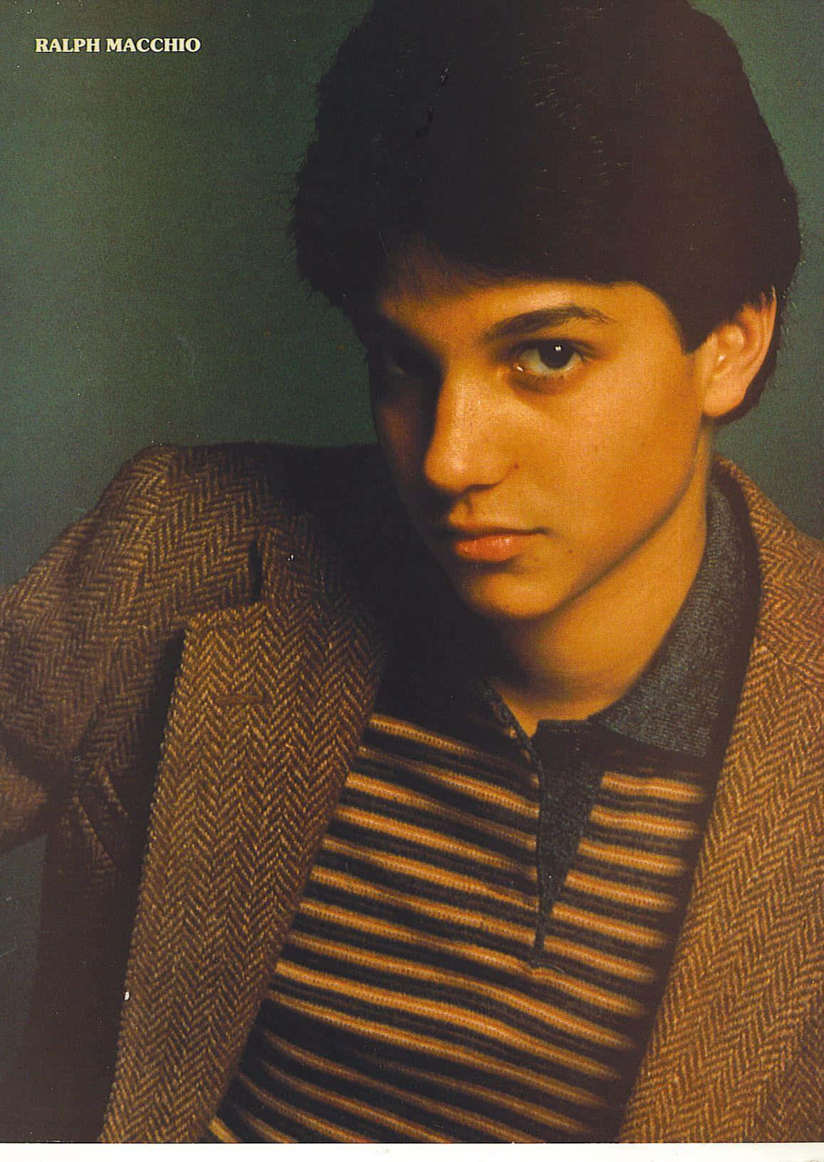 Ralph Macchio, herringbone blazer, striped polo shirt, HD Phone Wallpaper