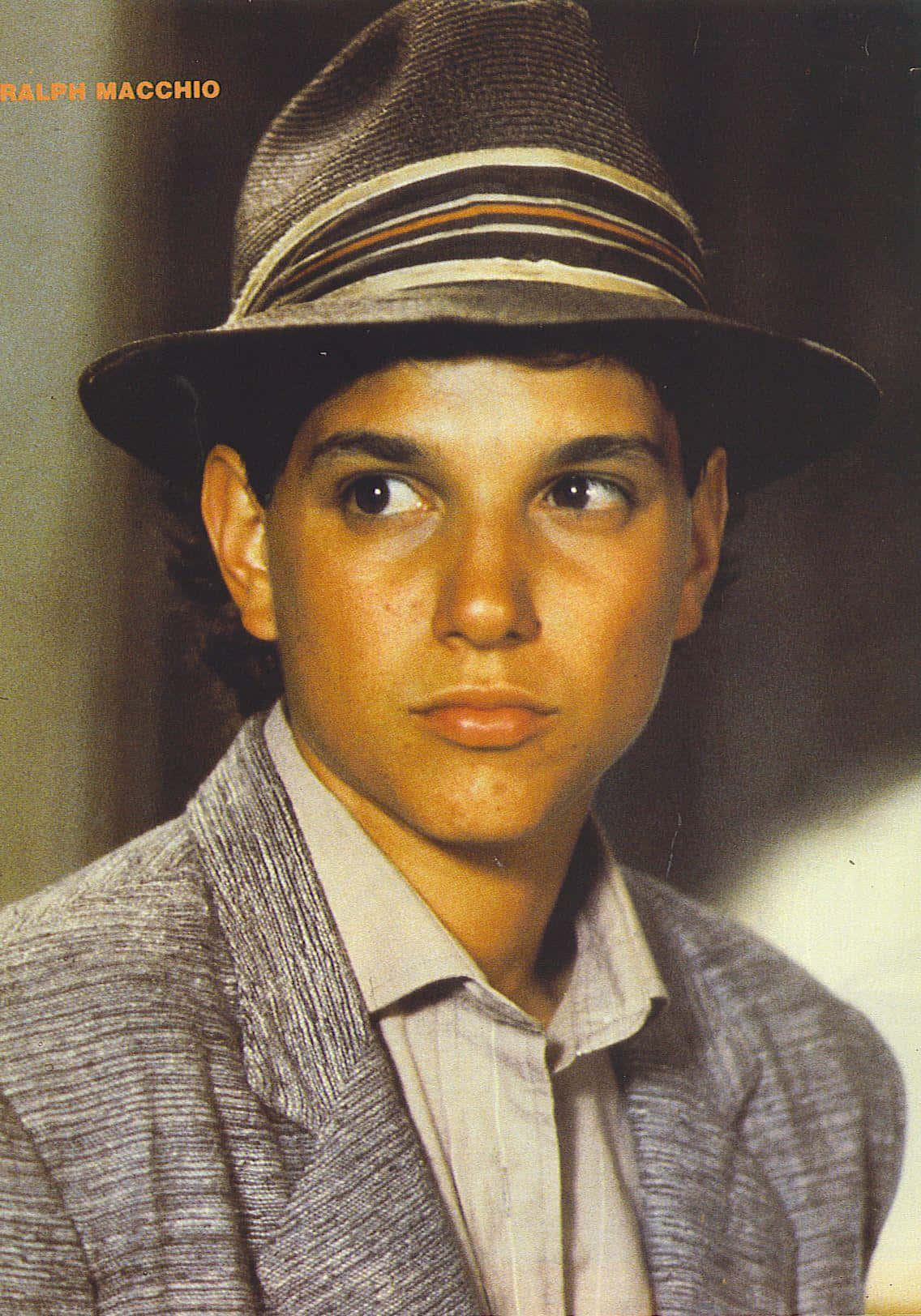 Ralph Macchio, striped fedora, textured blazer, HD Phone Wallpaper
