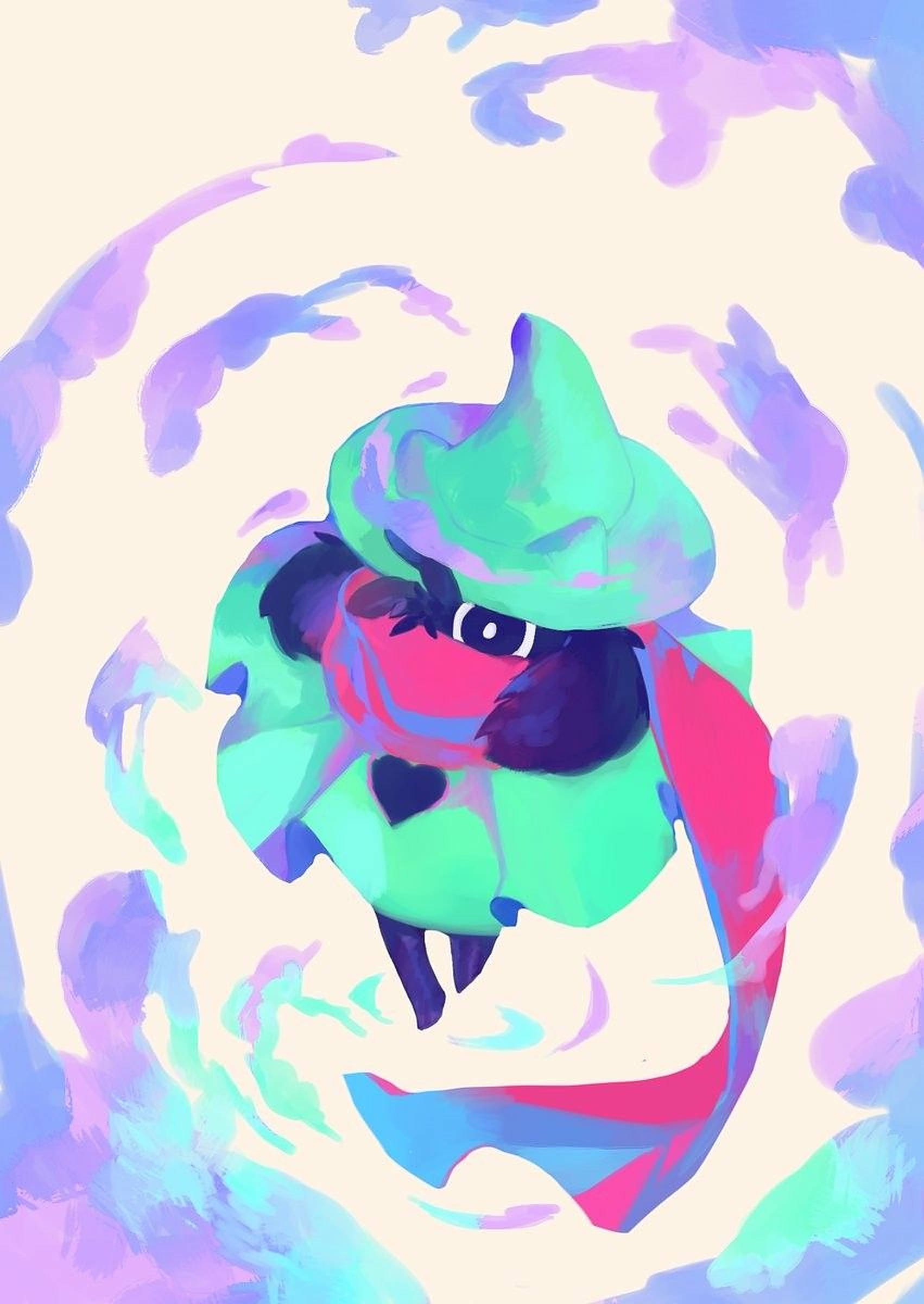 Ralsei, green hat, pink scarf, Full HD Phone Wallpaper