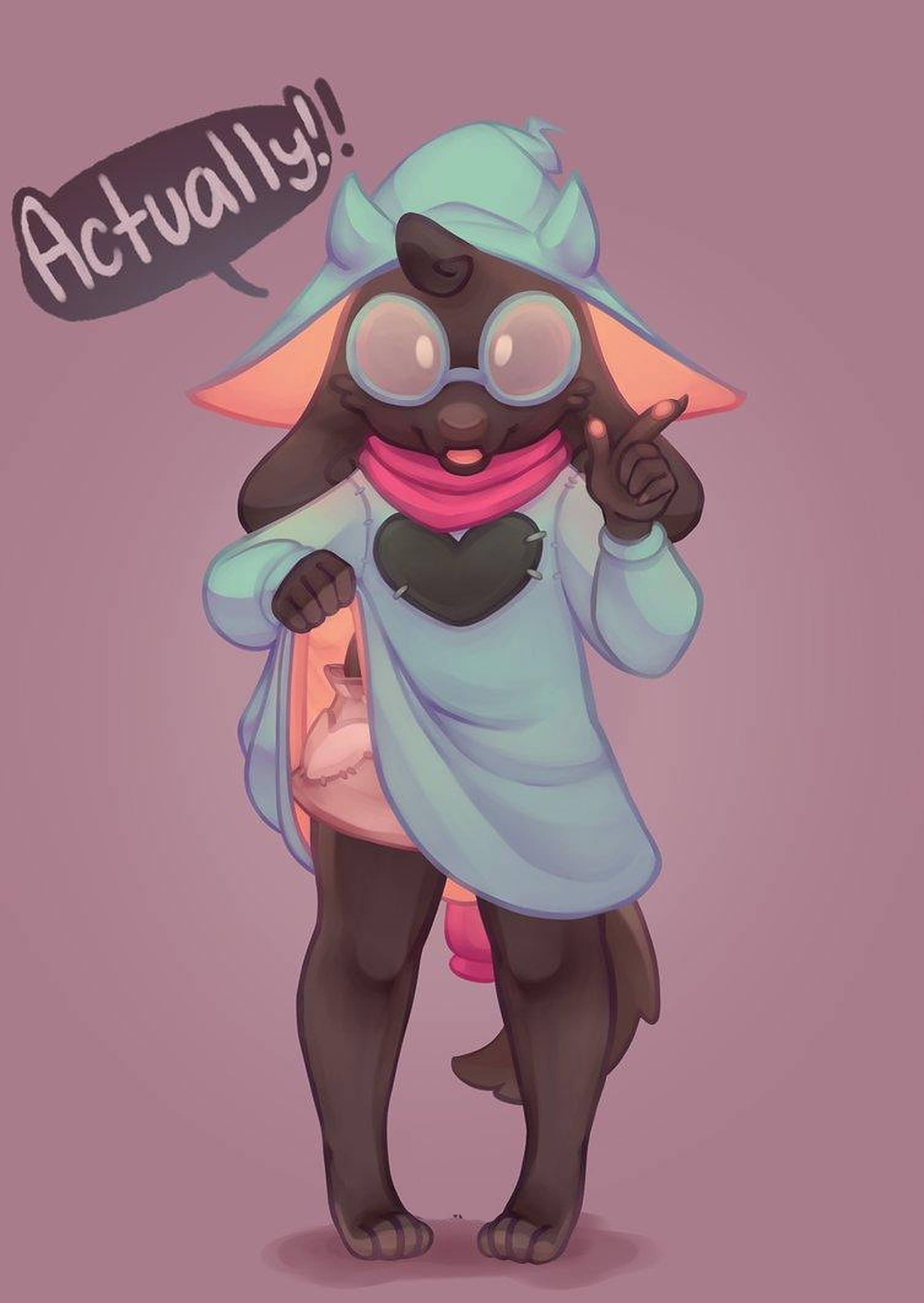 Ralsei, fox-like anime character, light blue hat, Full HD Phone Wallpaper
