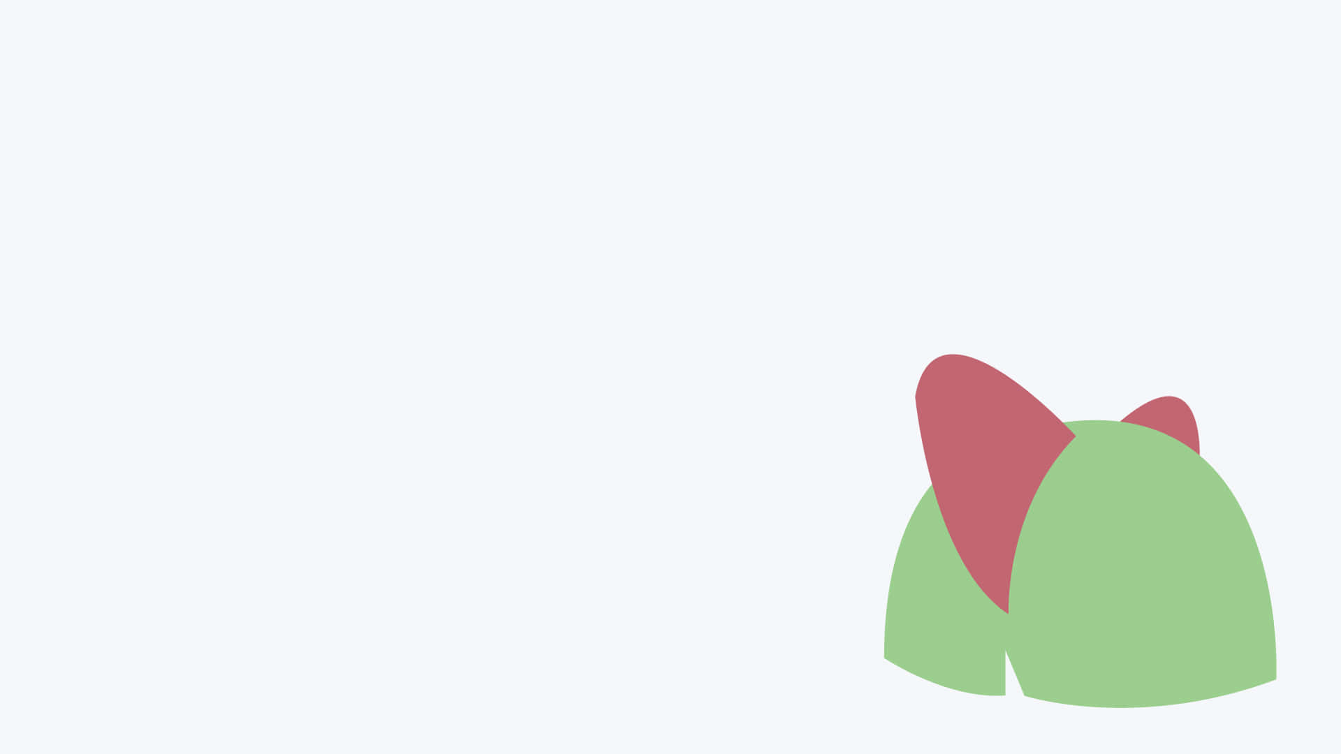 Ralts, green, pink, Full HD Desktop Wallpaper