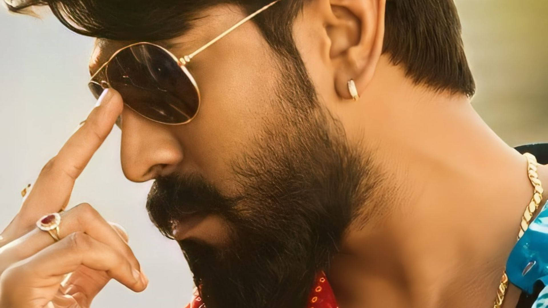 Ram Charan, beard, sunglasses, Full HD Desktop Wallpaper