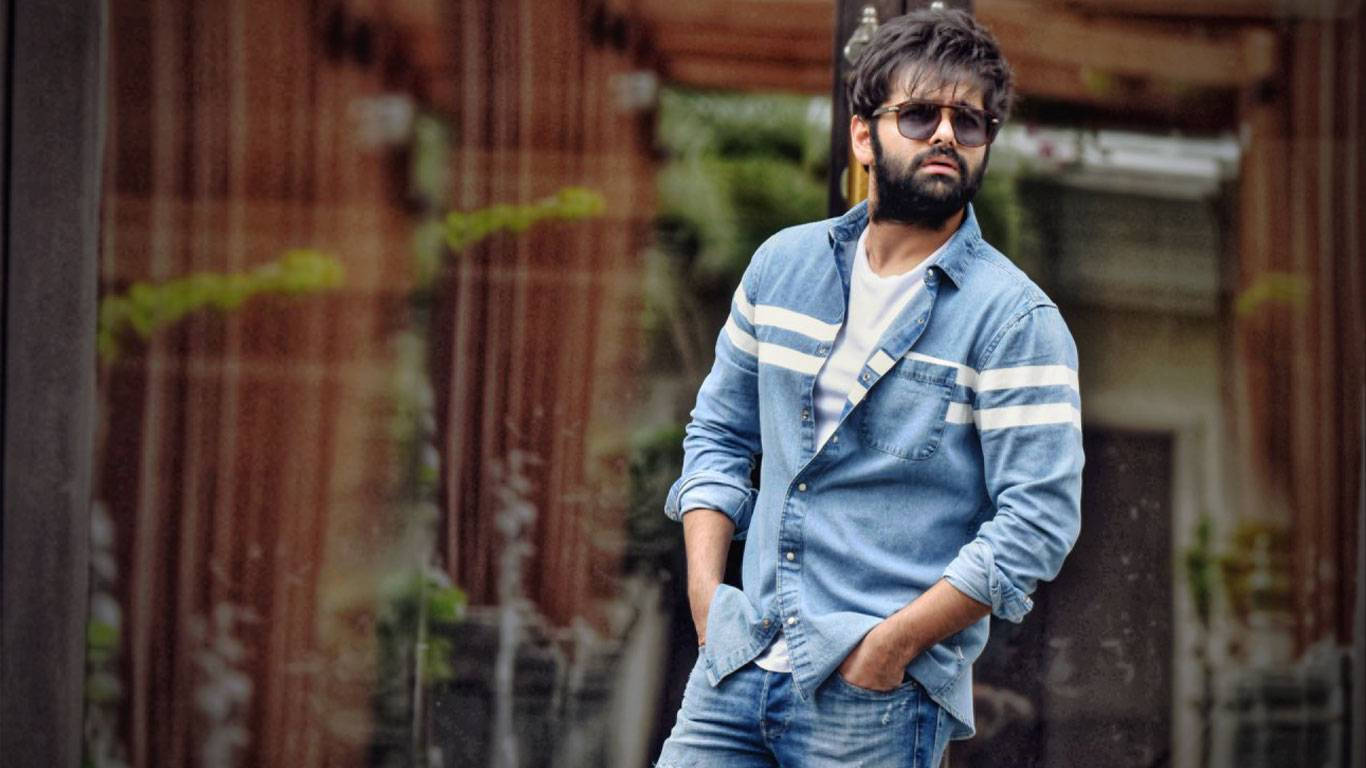 Ram Pothineni, temple, denim shirt, HD Desktop Wallpaper