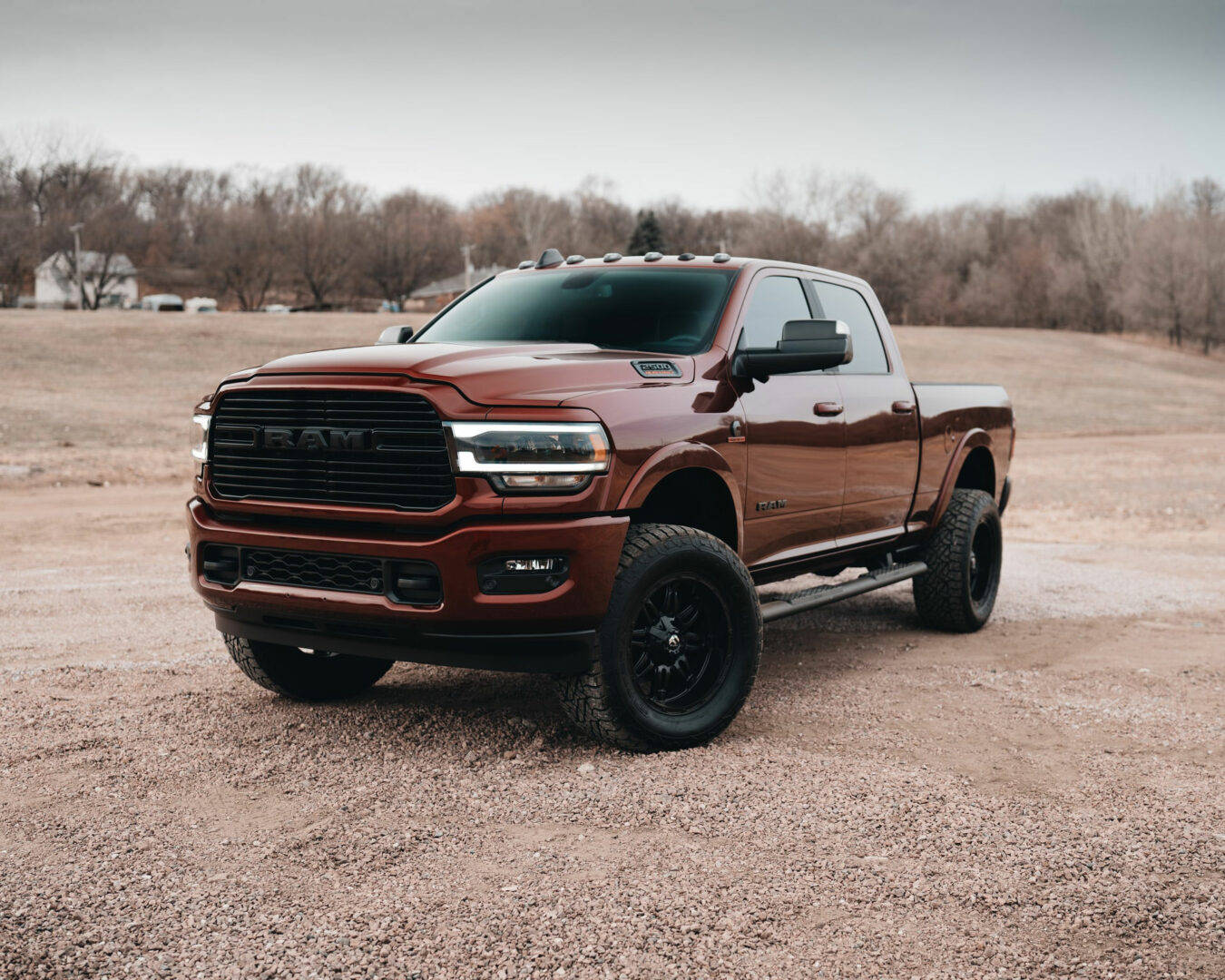 Ram Truck, copper, black wheels, HD Desktop Wallpaper