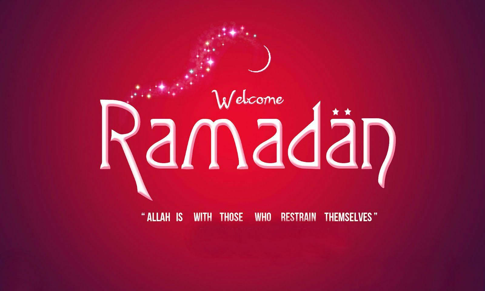 Ramadan, crescent moon, sparkling stars, HD Desktop Wallpaper