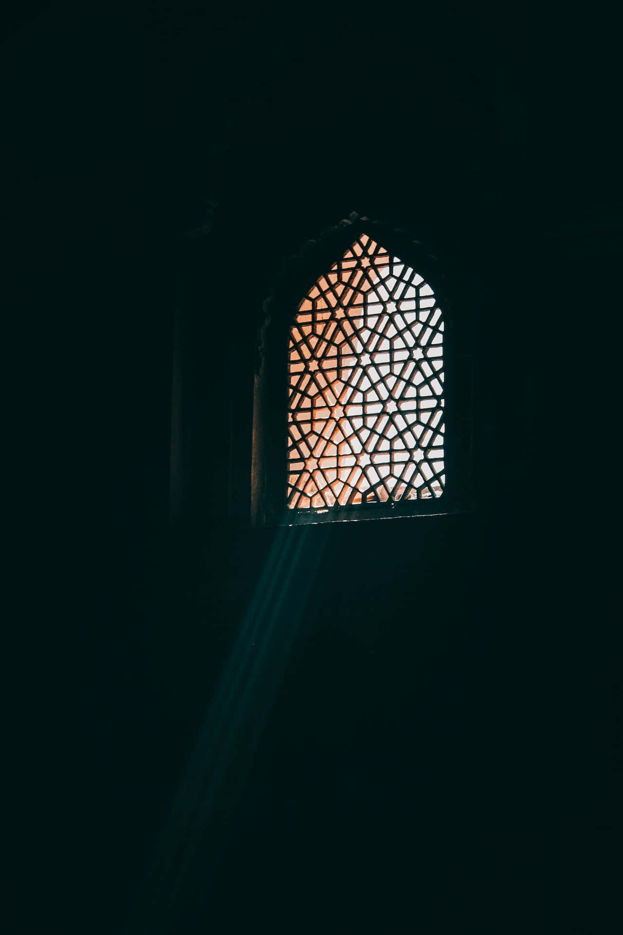 Ramadan, moonlight, ornate window, Full HD Phone Wallpaper
