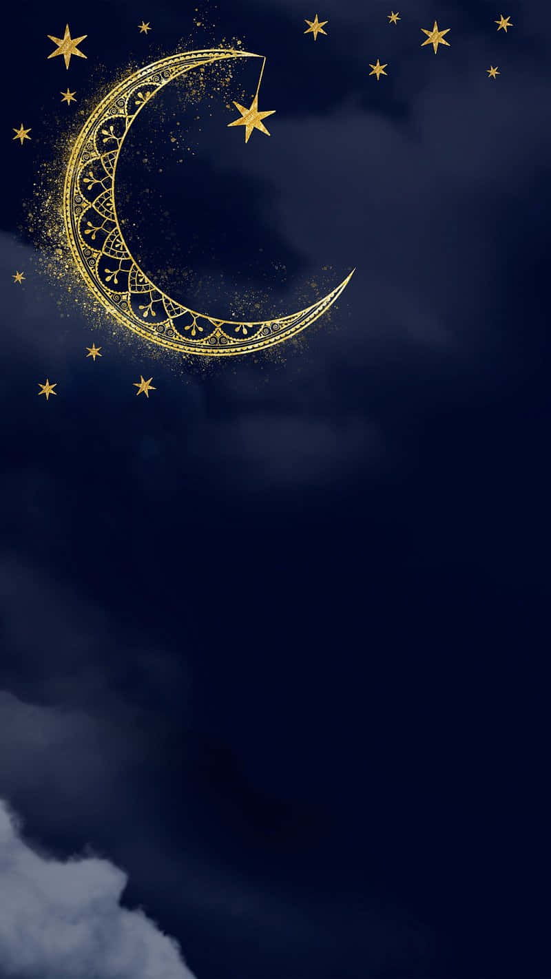 Ramadan, crescent moon, stars, HD Phone Wallpaper