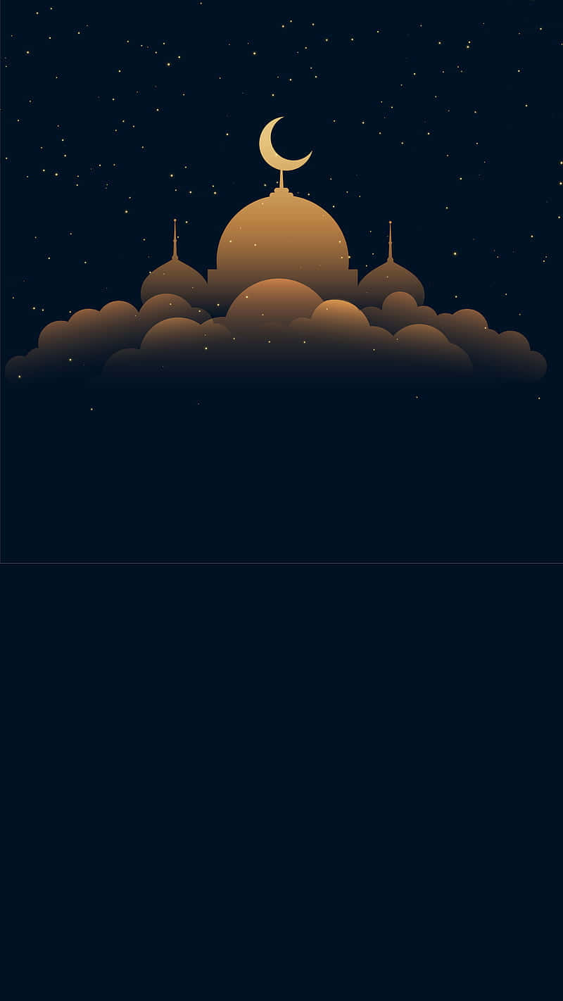 Ramadan, crescent moon, mosque, HD Phone Wallpaper