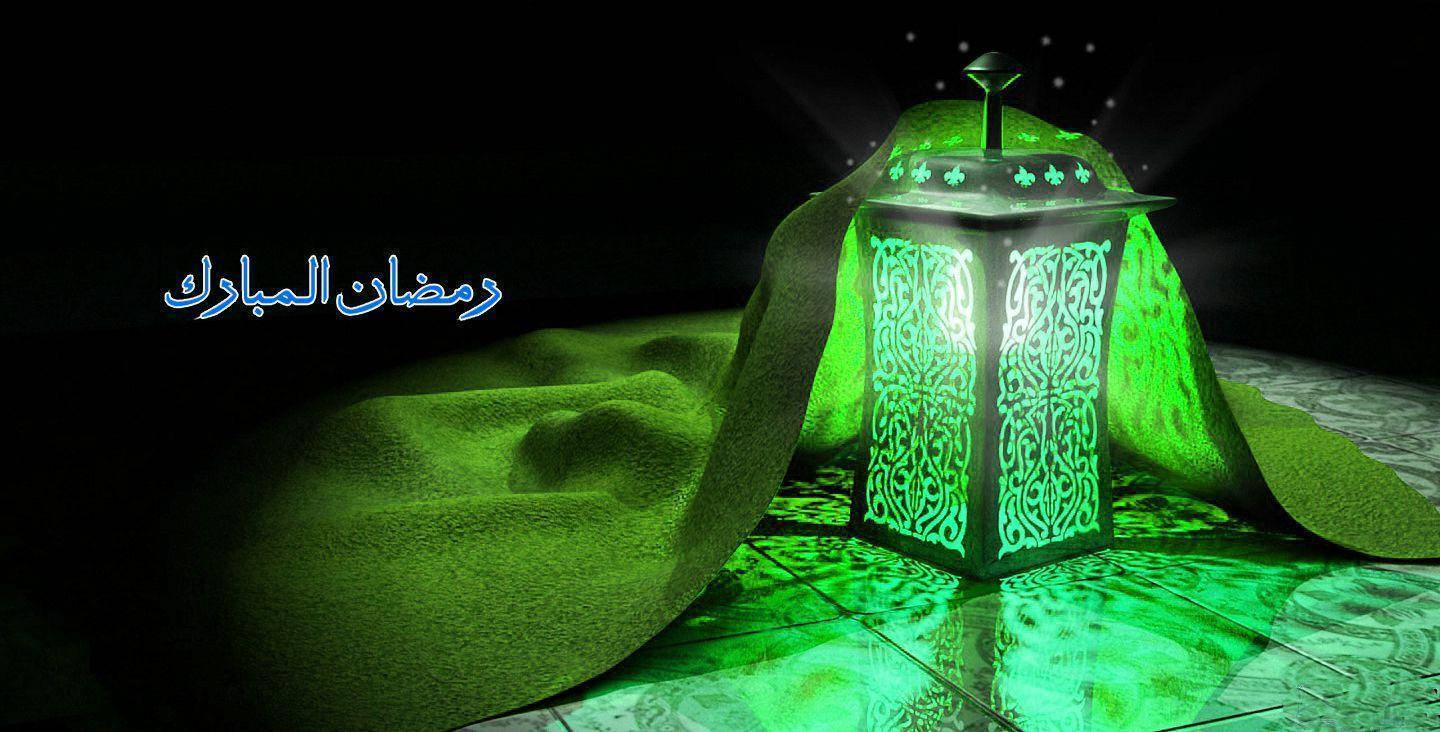 Ramadan, fanoos lantern, glowing green, HD Desktop Wallpaper