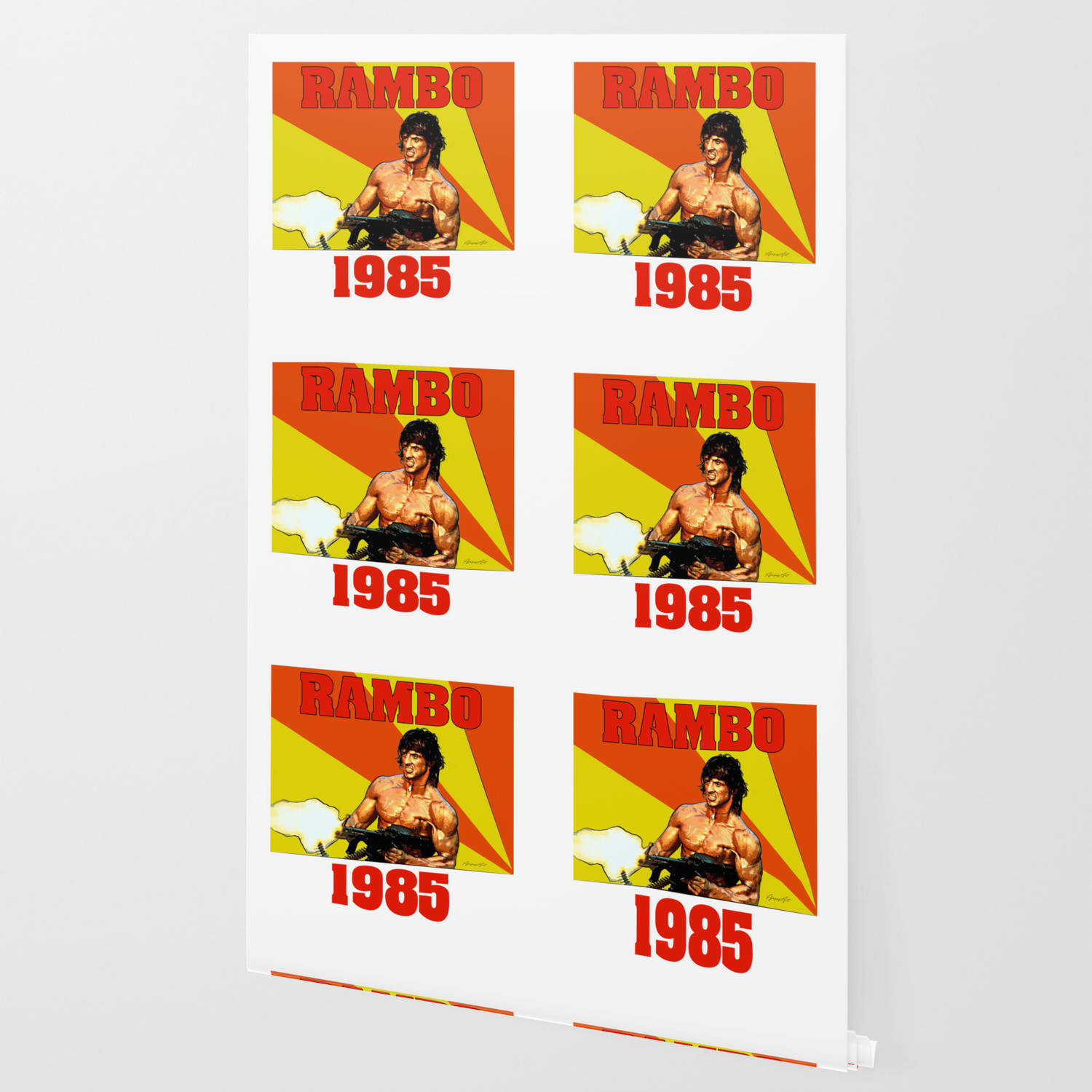 Rambo, 1985, six-panel poster, HD Desktop Wallpaper
