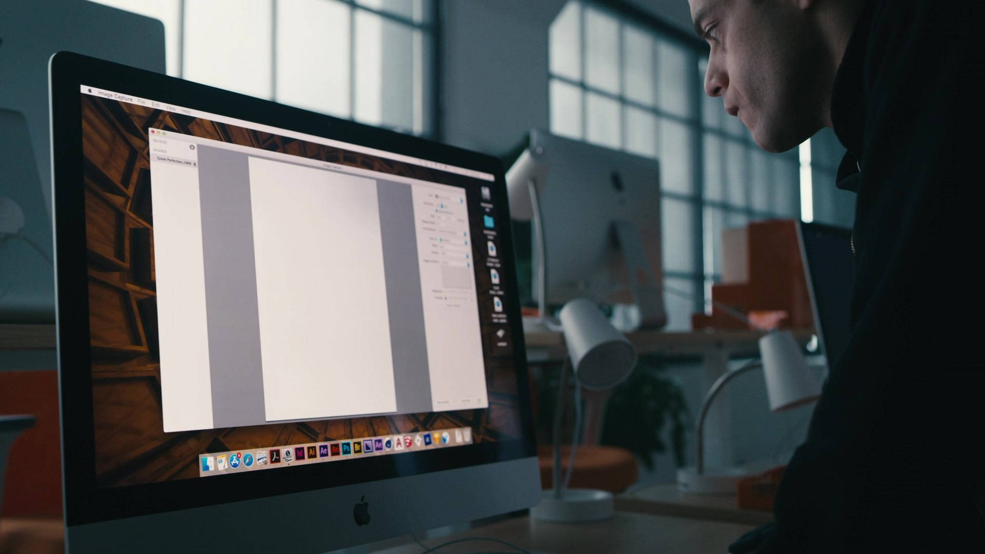Rami Malek, iMac, design app, Full HD Desktop Wallpaper