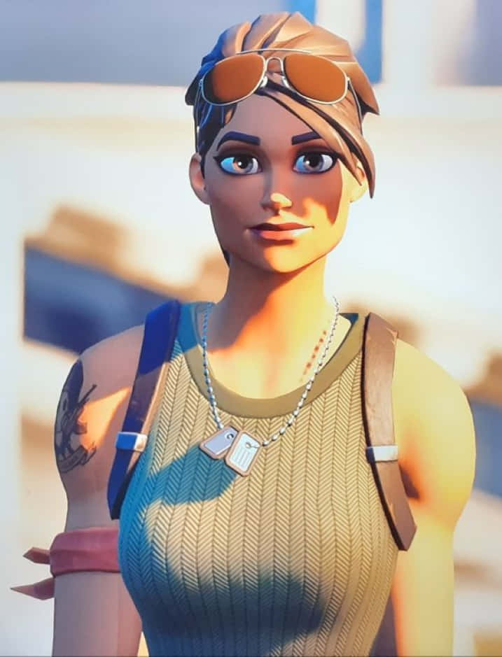 Ramirez Fortnite, female character, sunglasses, SD Phone Wallpaper