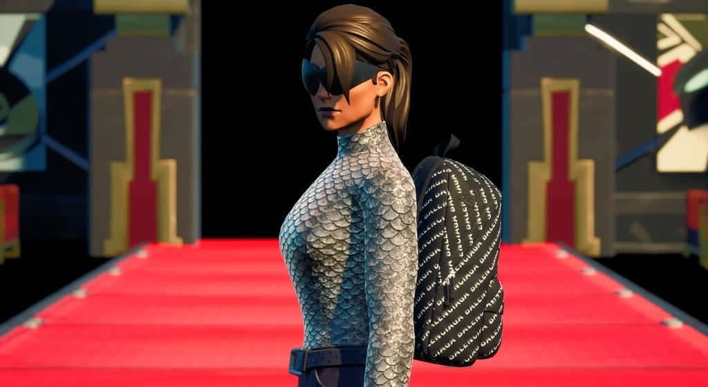 Ramirez, Fortnite, red runway, SD Desktop Wallpaper