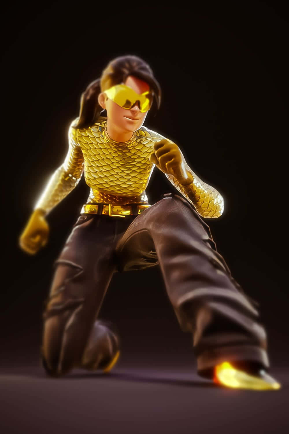 Ramirez, Fortnite, gold scale bodysuit, HD Phone Wallpaper