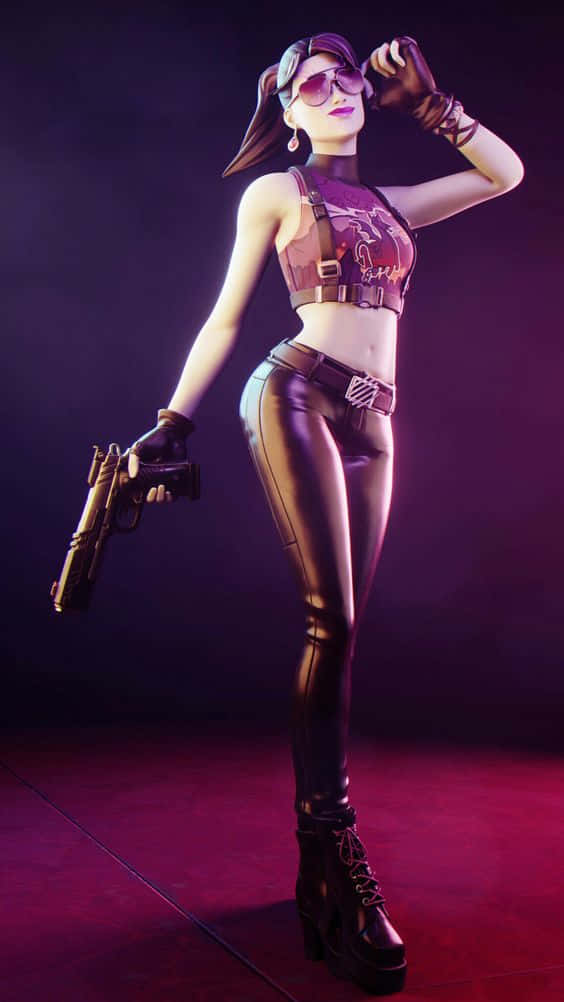 Ramirez, Fortnite, leather gear, SD Phone Wallpaper