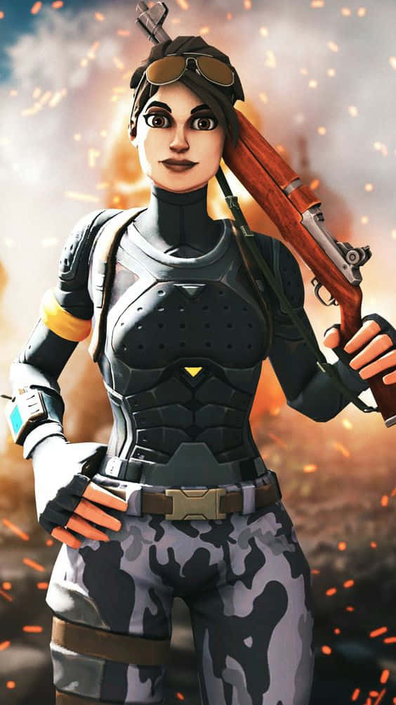 Ramirez, Fortnite, female soldier, SD Phone Wallpaper