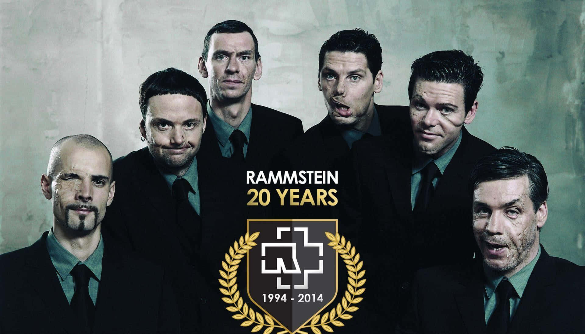Rammstein, 20 Years, black suits, Full HD Desktop Wallpaper