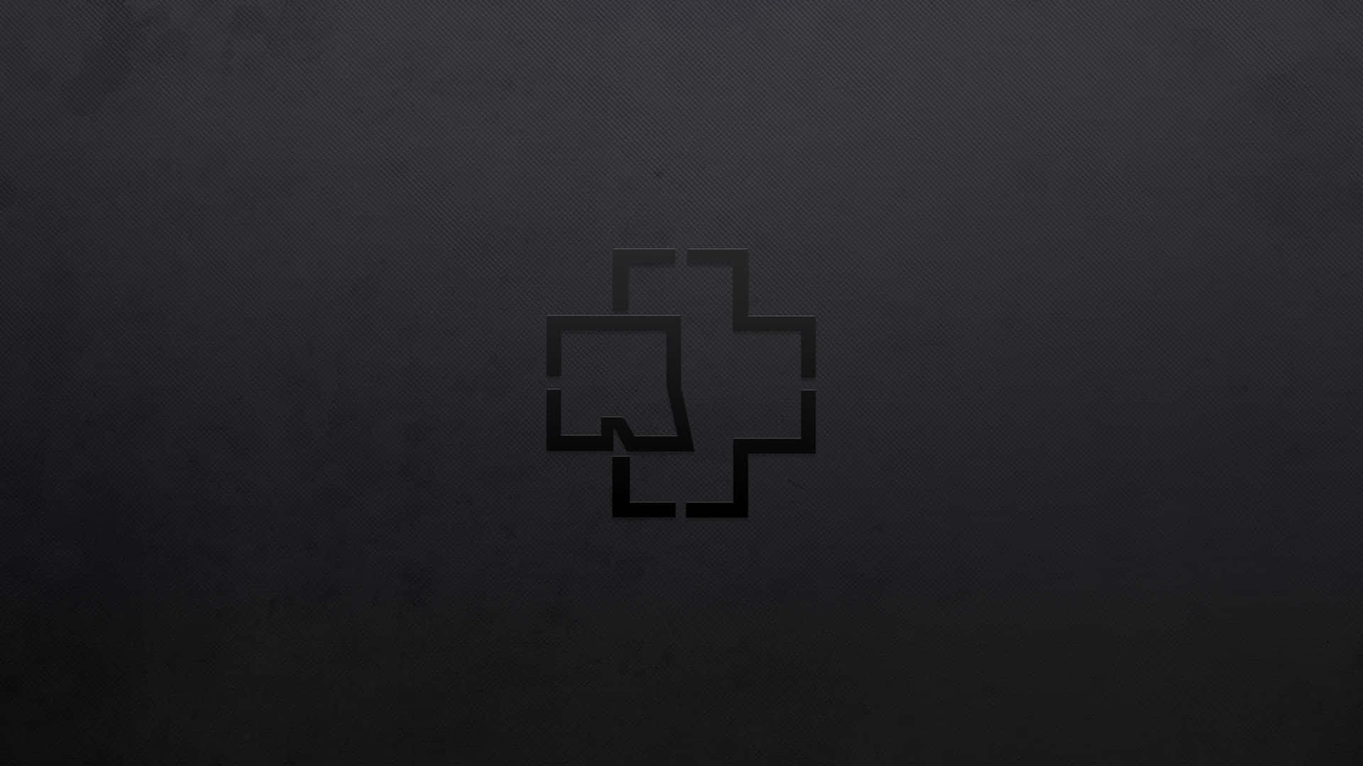 Rammstein, logo, dark gray, Full HD Desktop Wallpaper