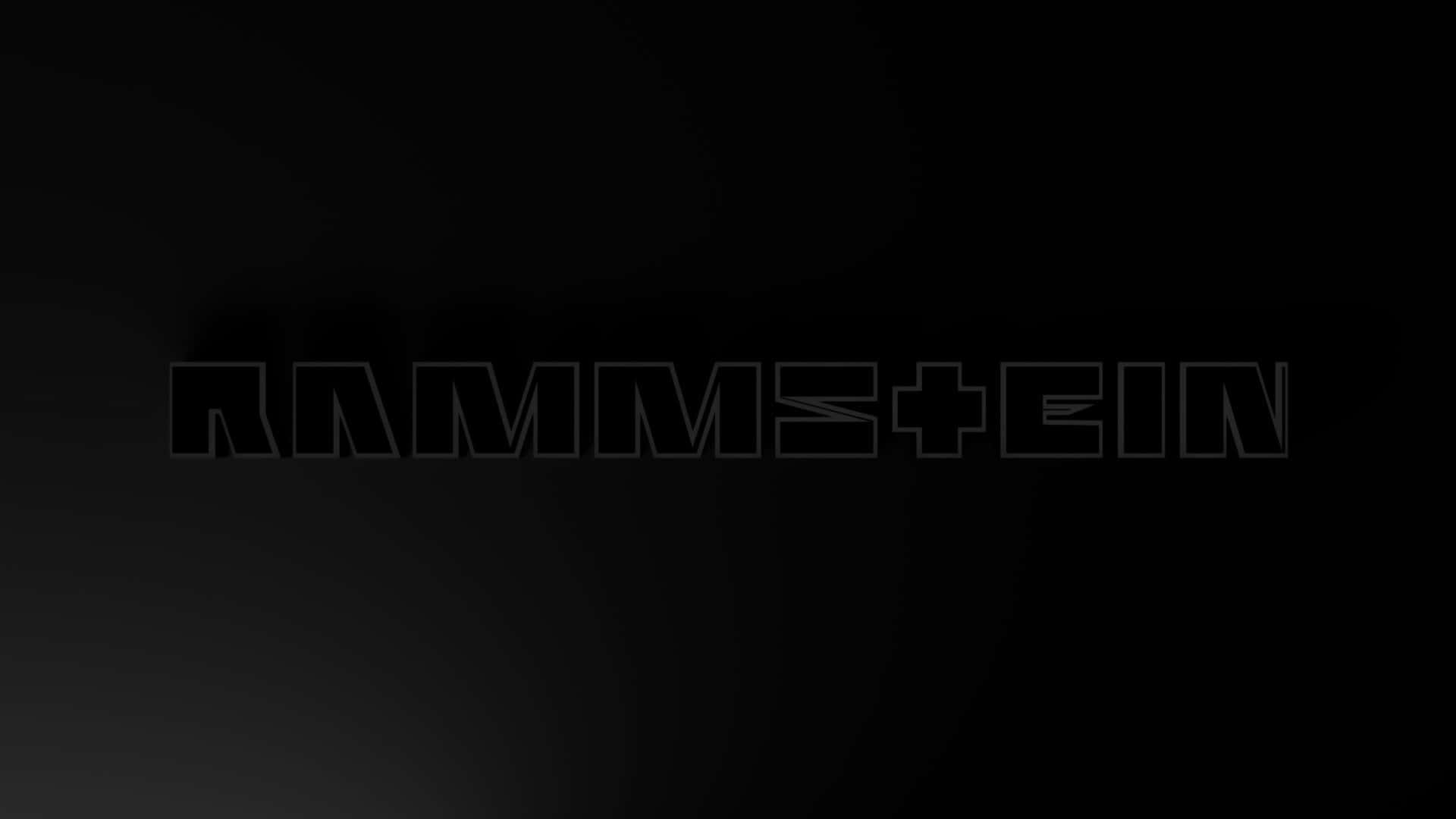 Rammstein, logo, black background, Full HD Desktop Wallpaper